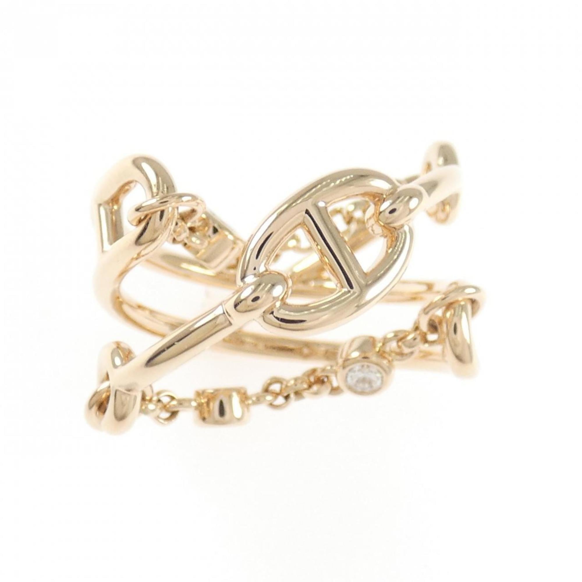 Hermes Pink Gold (18K) Band Ring (Pre-Owned)