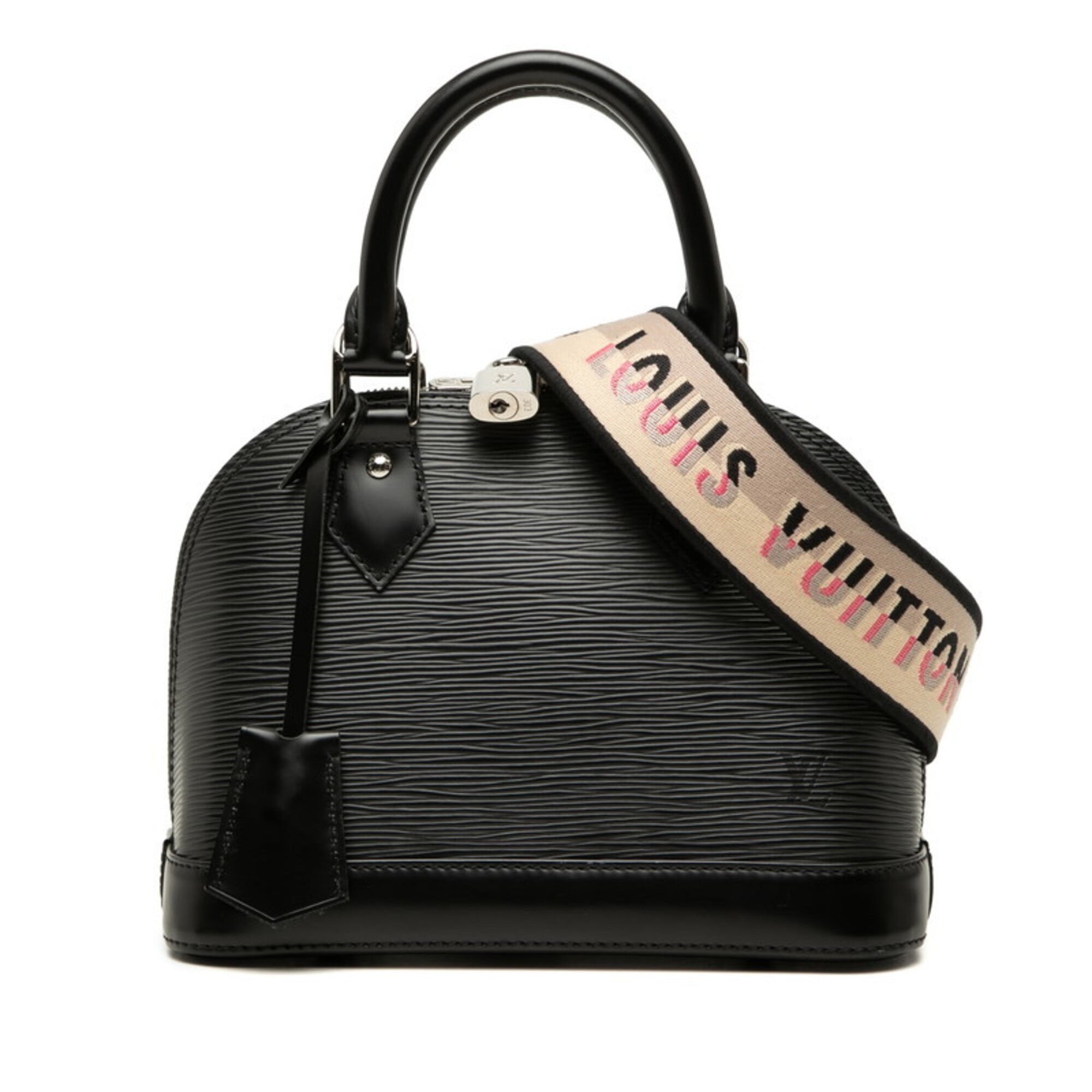 Louis Vuitton Black Noir Leather Handbag Shoulder Bag (Pre-Owned)