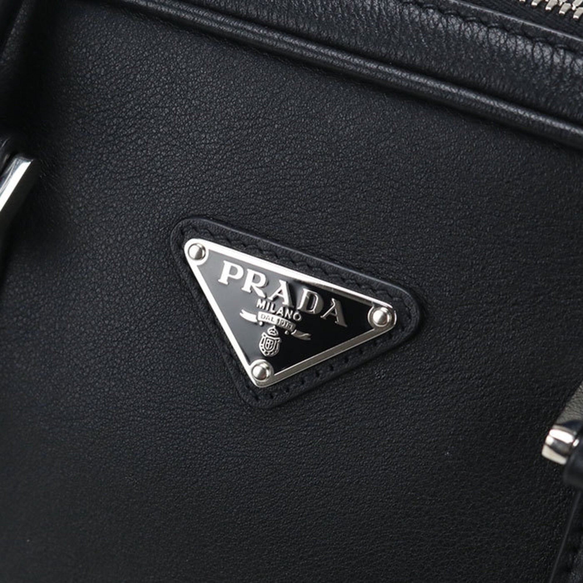 Prada Black Leather Briefcase (Pre-Owned)