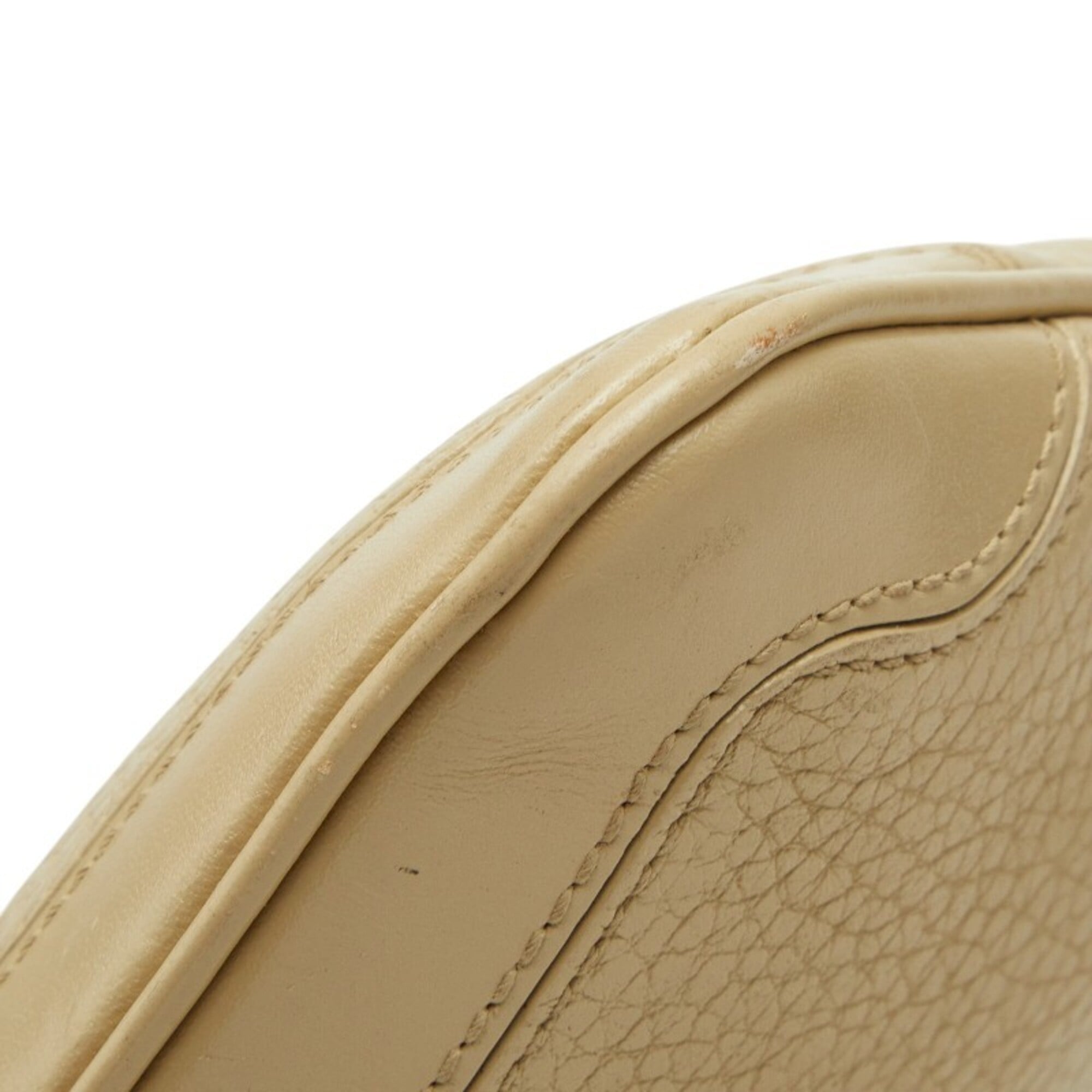 Burberry Beige Leather Shoulder Bag (Pre-Owned)