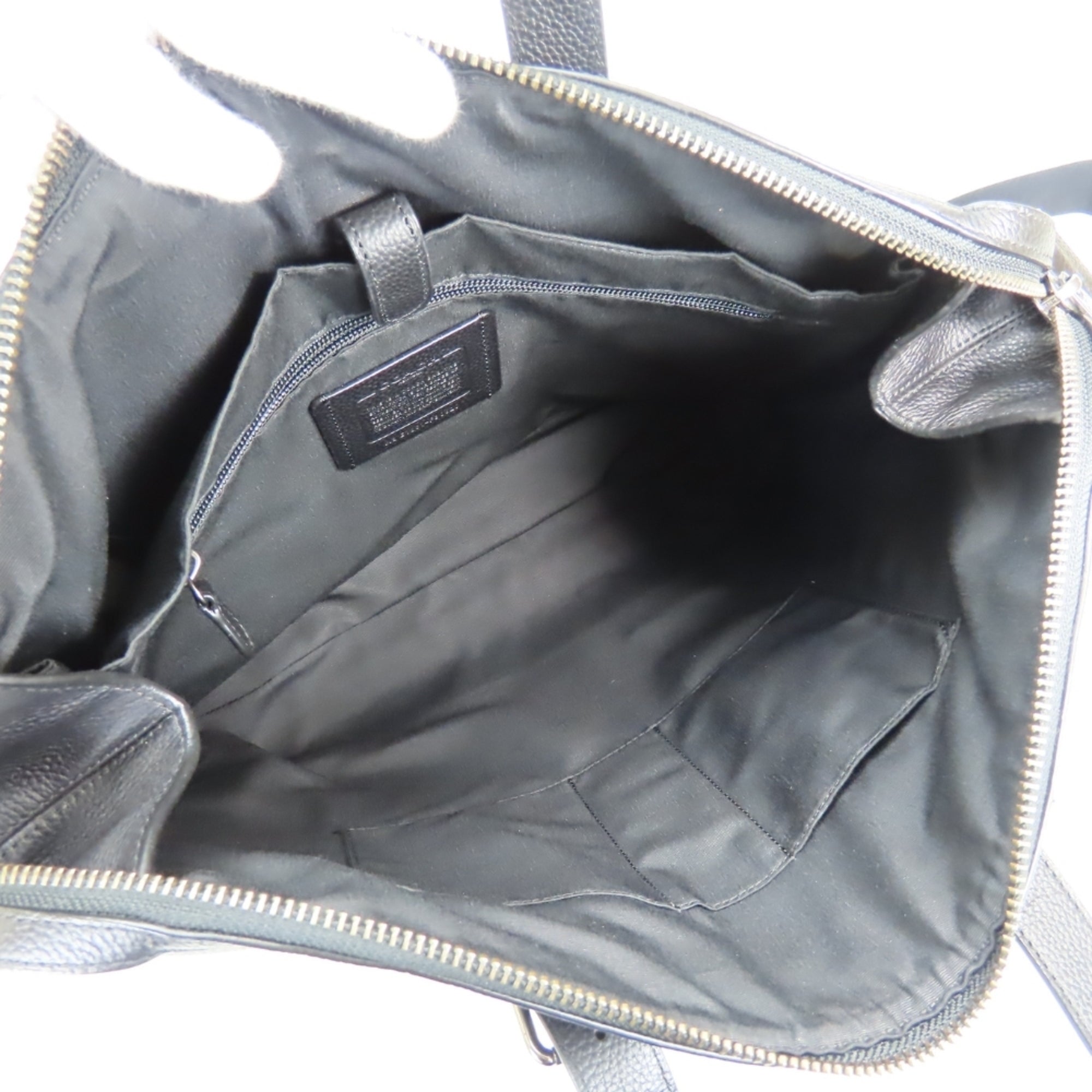 Coach Black Leather Briefcase Tote Bag (Pre-Owned)