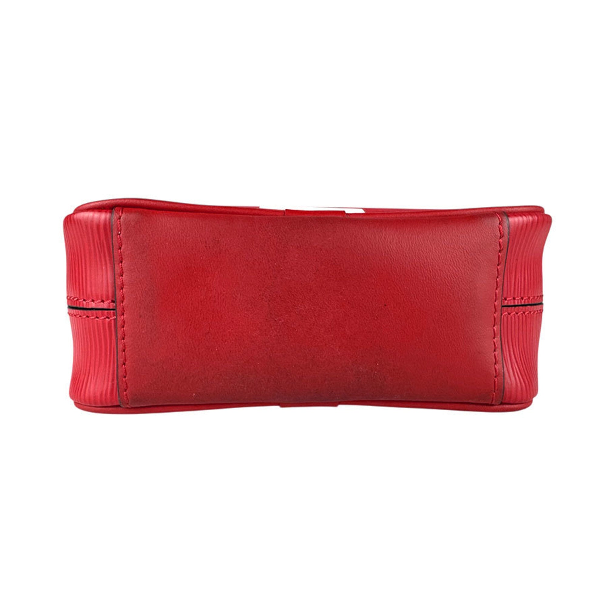 Louis Vuitton Red Color Epi Leather Shoulder Bag (Pre-Owned)