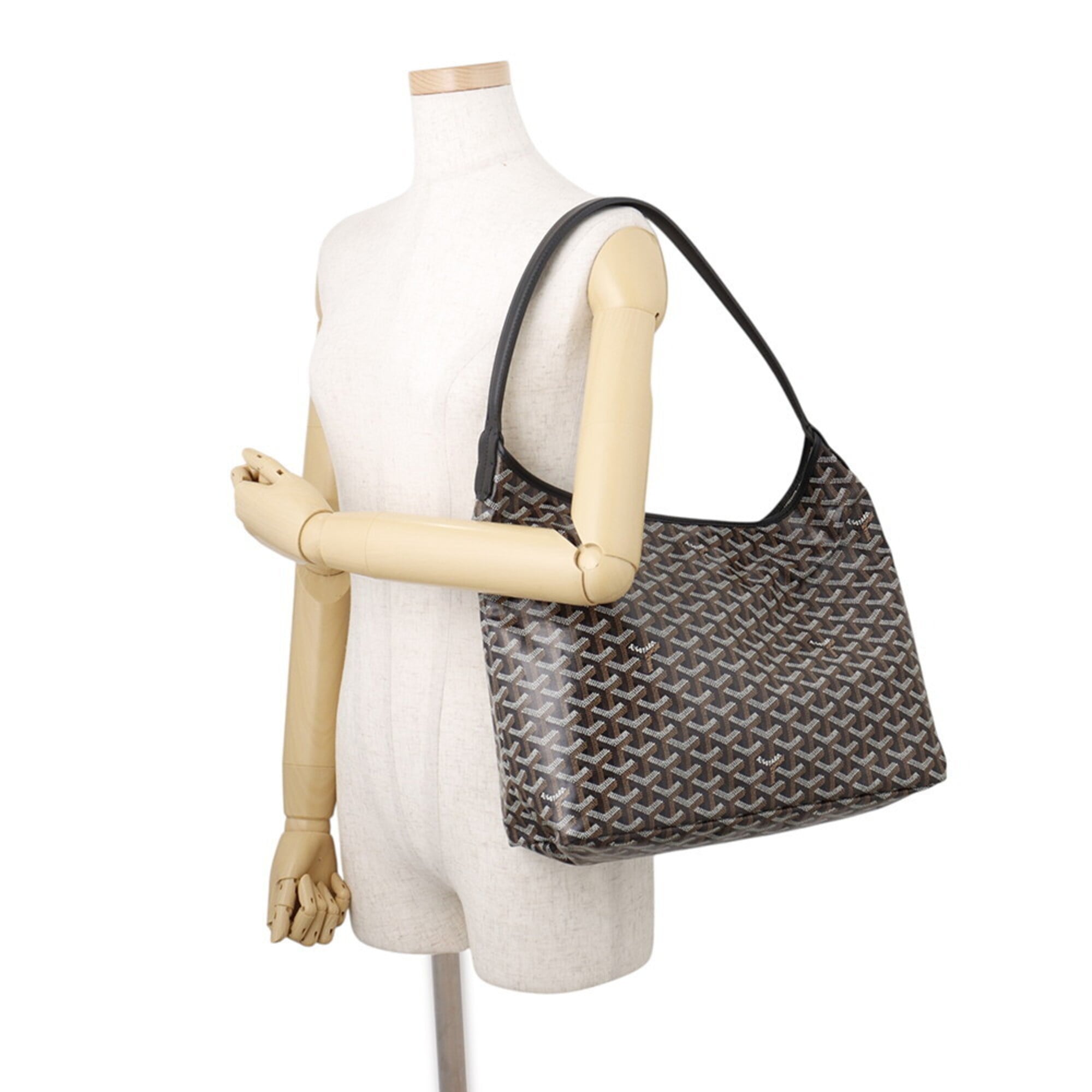 Goyard Black Pvc Leather Handbag Pouch Shoulder Bag (Pre-Owned)