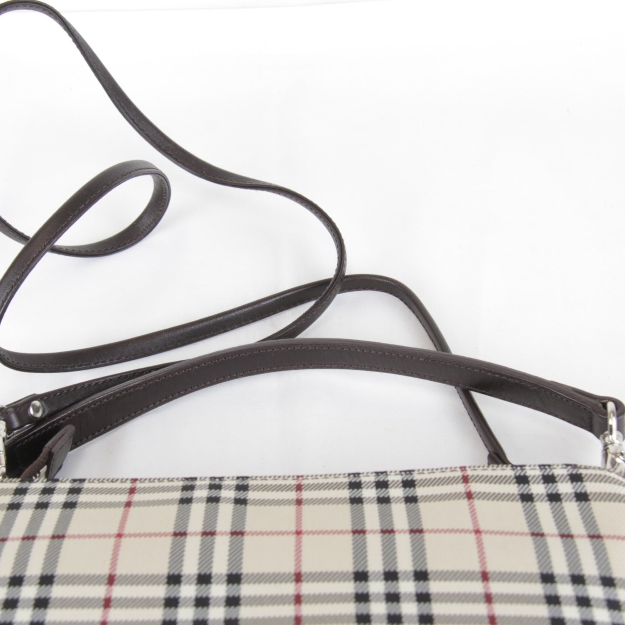 Burberry Beige Canvas Shoulder Bag (Pre-Owned)