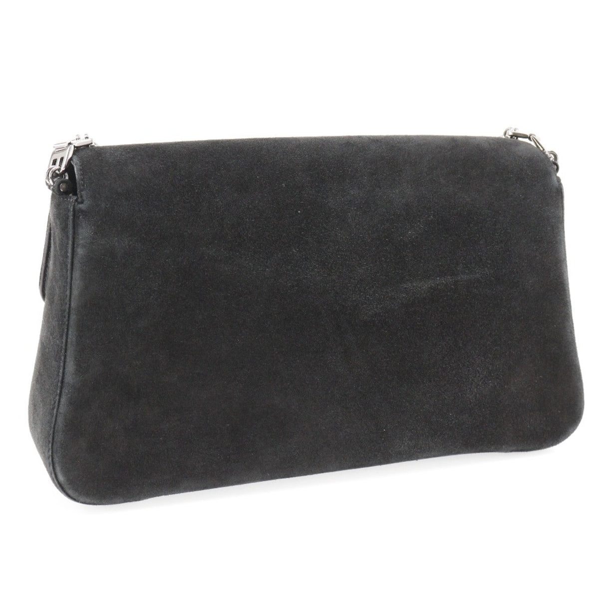 Bally Black Suede Shoulder Bag (Pre-Owned)