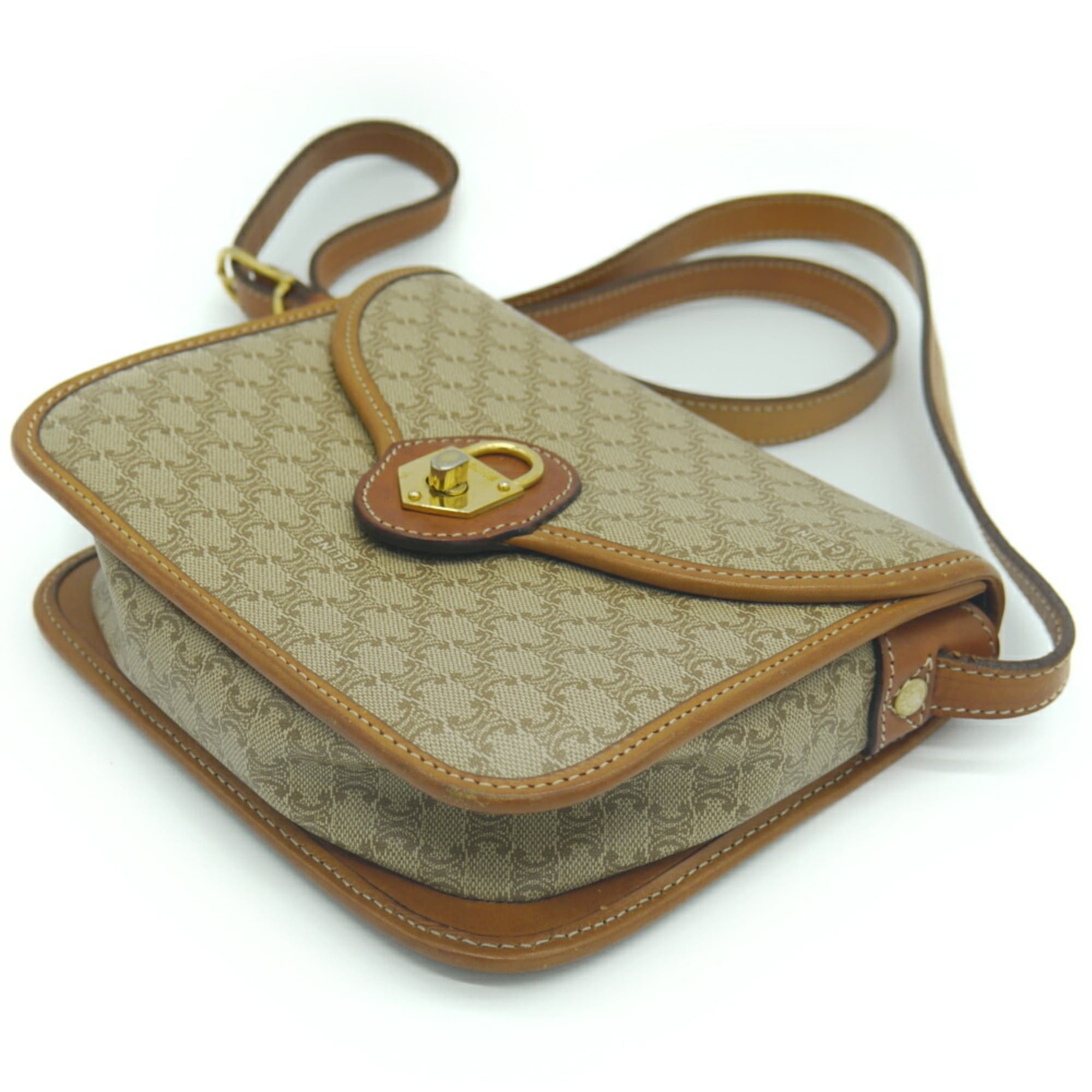 Celine Macadam Pvc Leather Shoulder Bag (Pre-Owned)