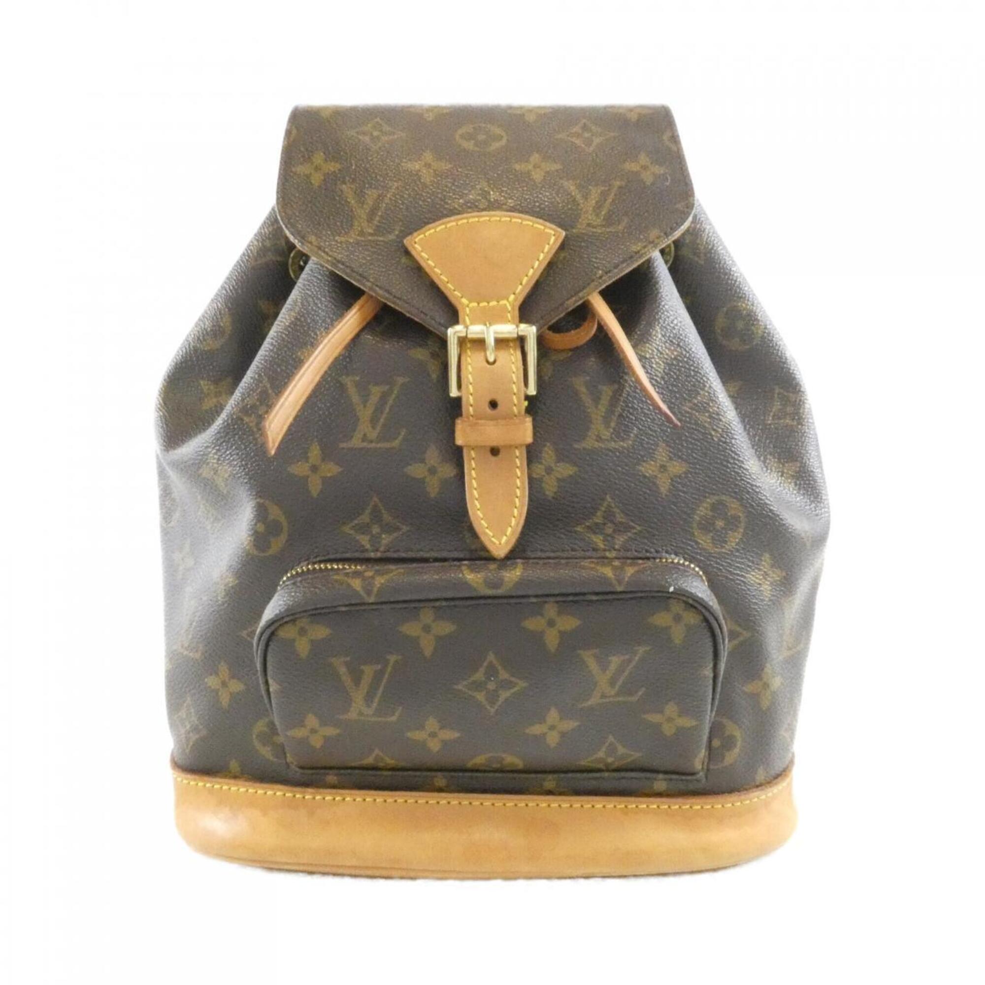 Louis Vuitton Monogram Marron Coated Canvas Backpack (Pre-Owned)