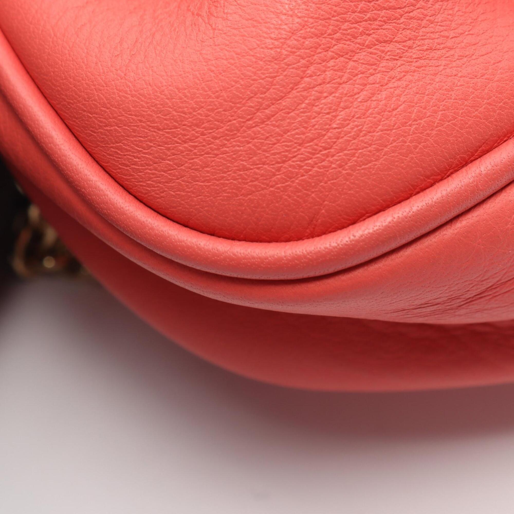 Fendi Pink Leather Handbag Shoulder Bag (Pre-Owned)