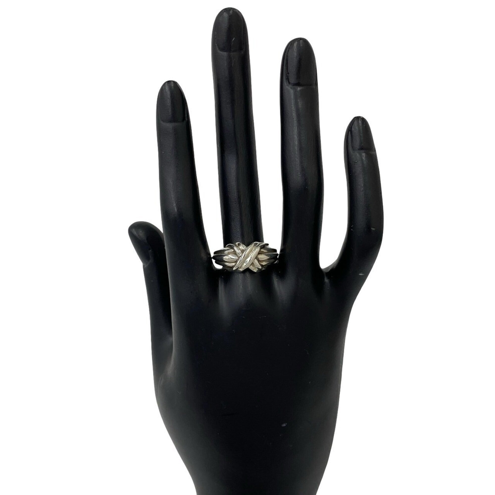 Tiffany Silver Silver 925 Band Ring (Pre-Owned)