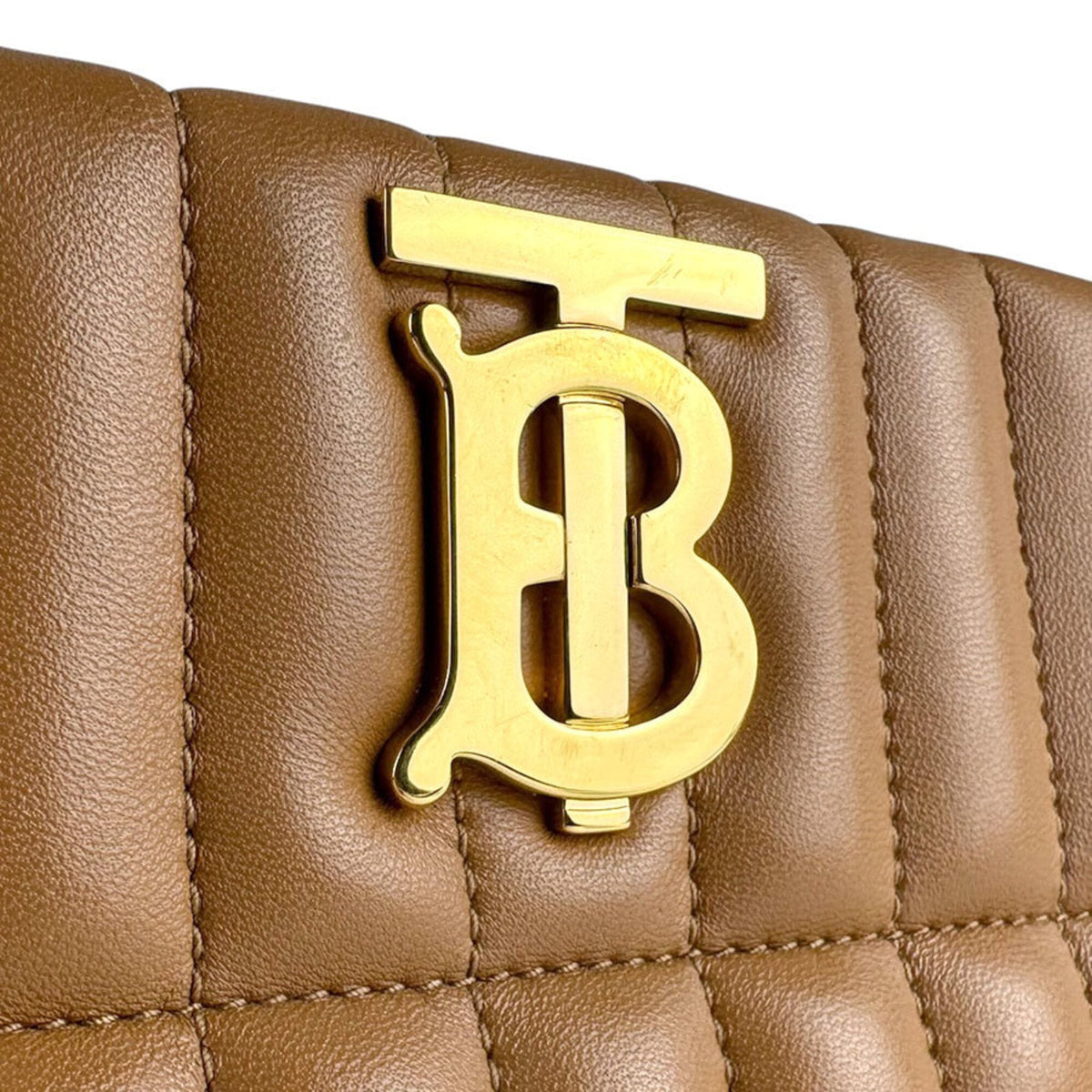Burberry Camel Leather Shoulder Bag (Pre-Owned)