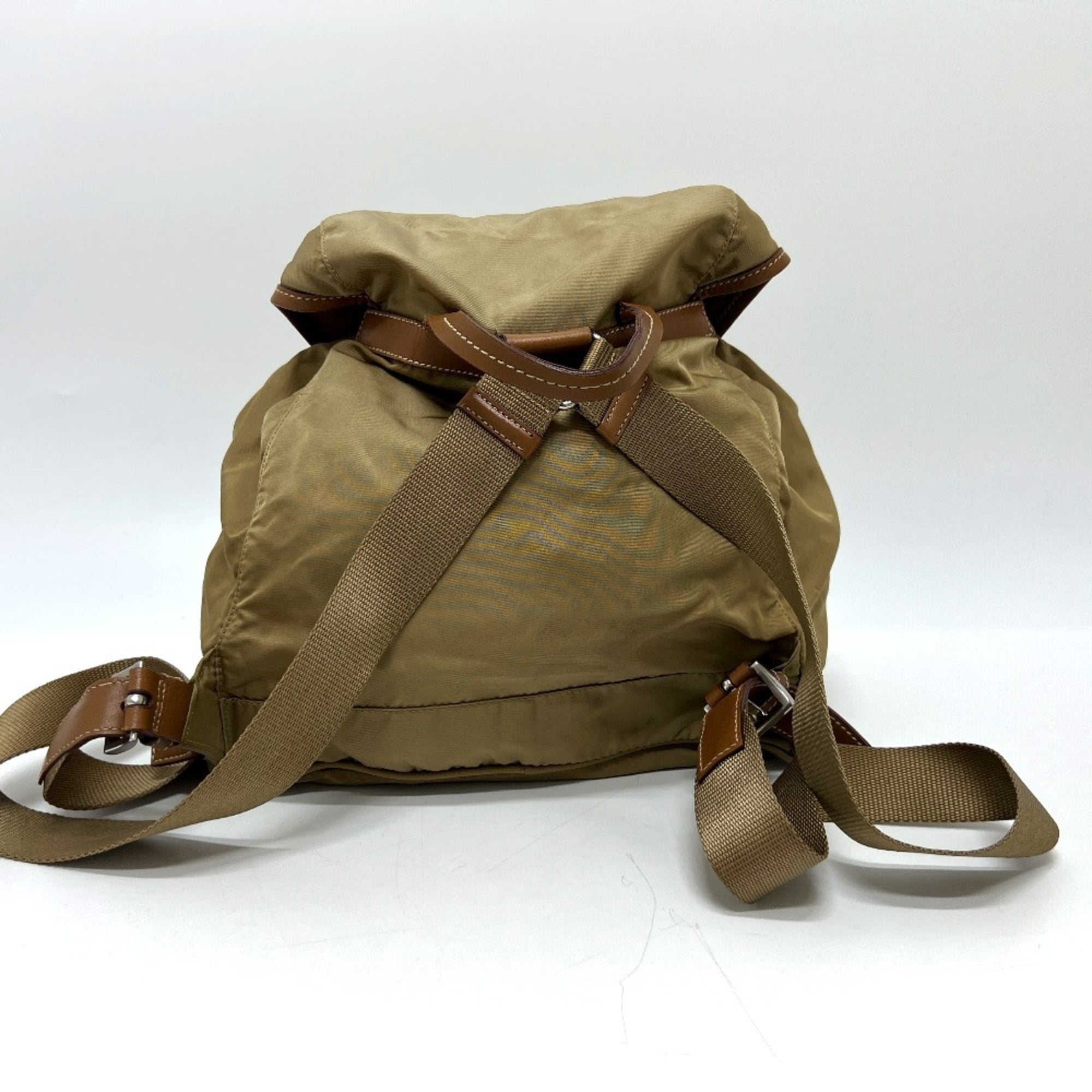 Prada Brown Nylon Backpack (Pre-Owned)