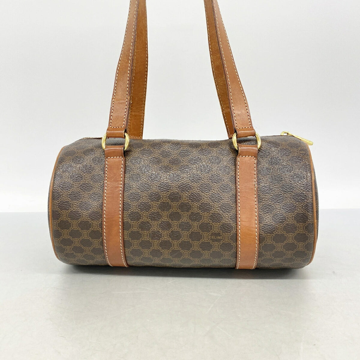 Celine Brown Pvc Handbag (Pre-Owned)