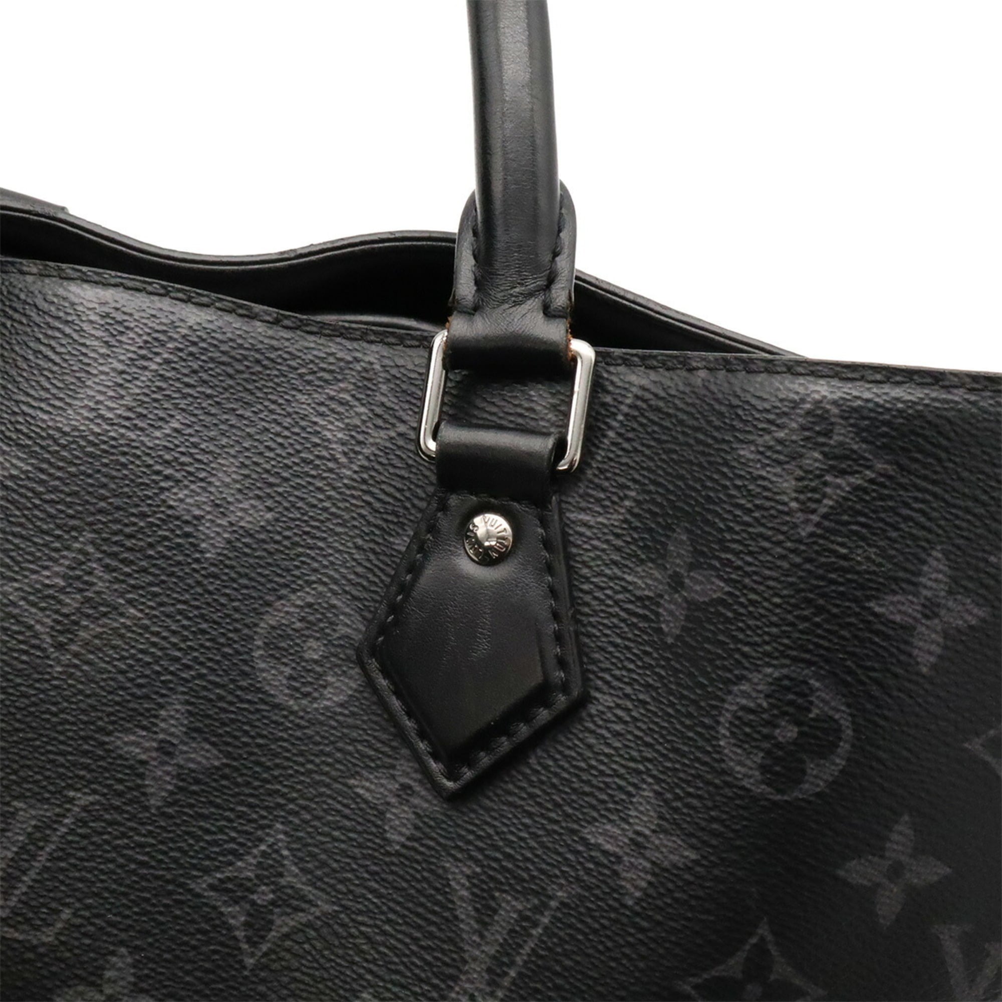 Louis Vuitton Black Gray Monogram Eclipse Handbag Pouch Tote Bag (Pre-Owned)