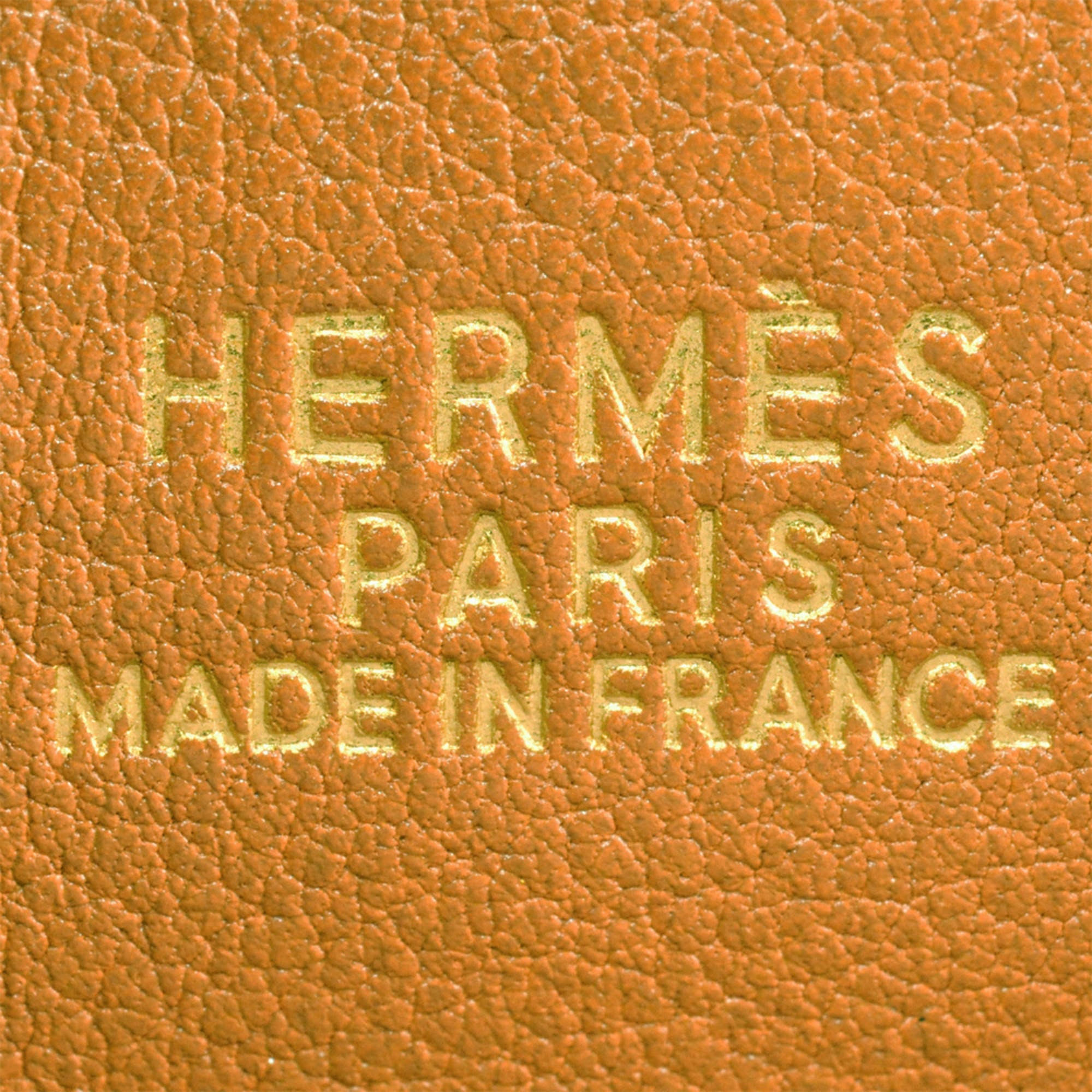 Hermes Bolide Gold Barenia Leather Handbag (Pre-Owned)