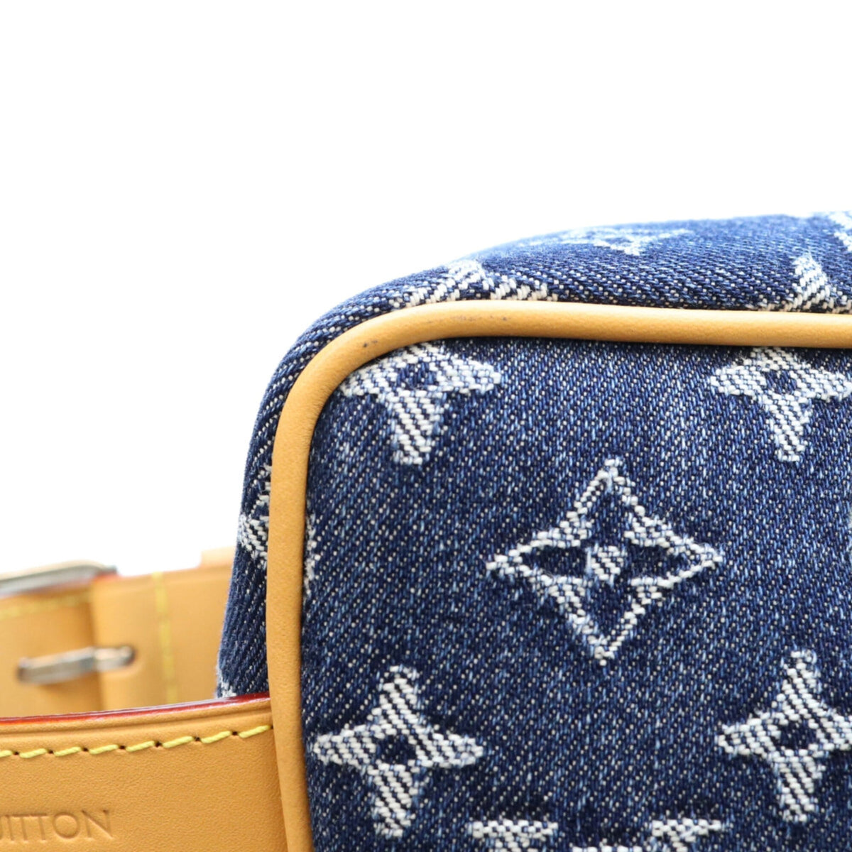 Louis Vuitton Dark Blue Monogram Denim Handbag (Pre-Owned)