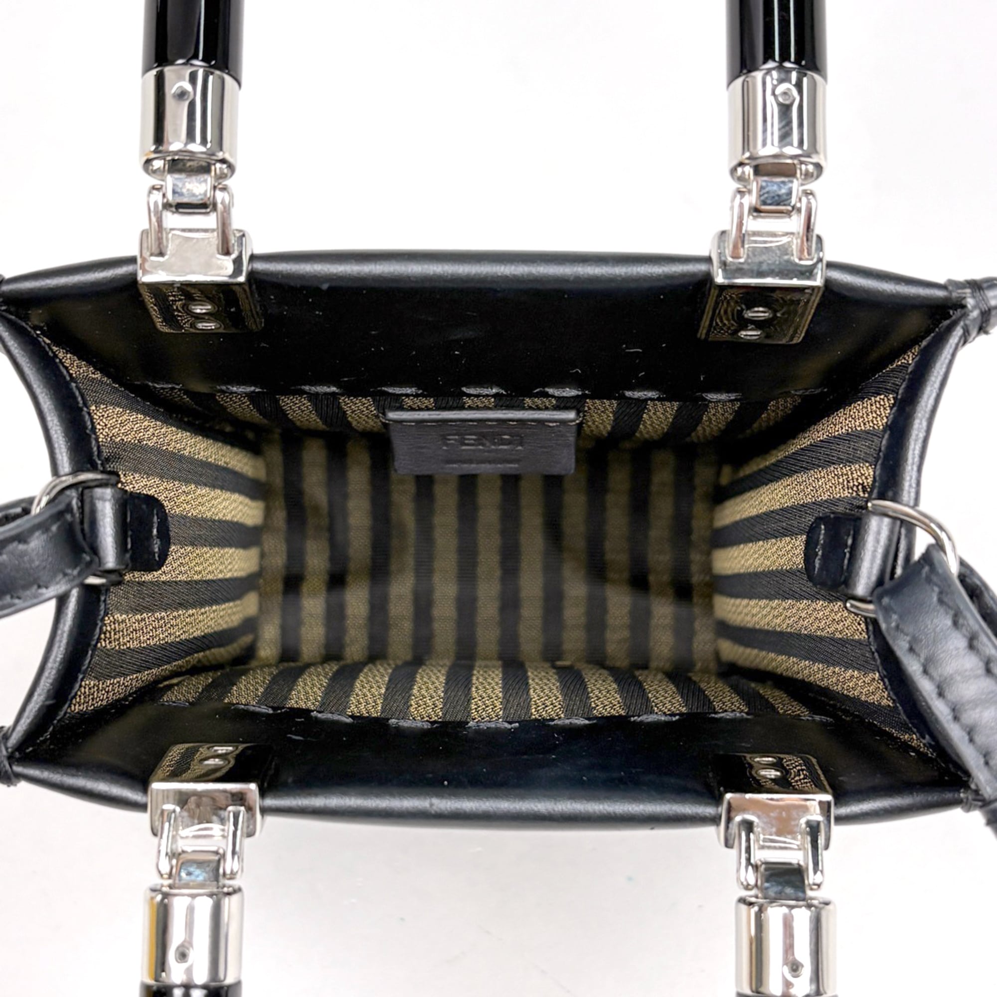 Fendi Black Leather Handbag (Pre-Owned)