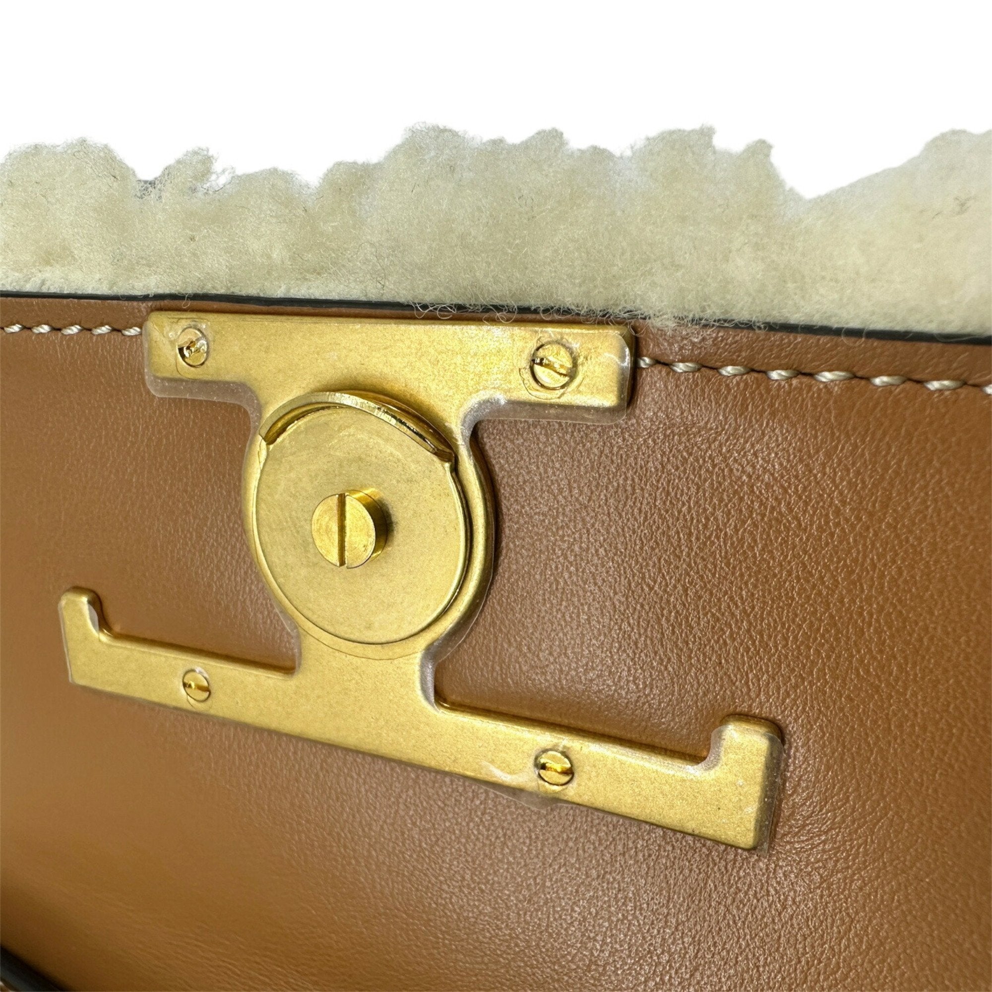 Tod's Denim Fur Shoulder Bag (Pre-Owned)
