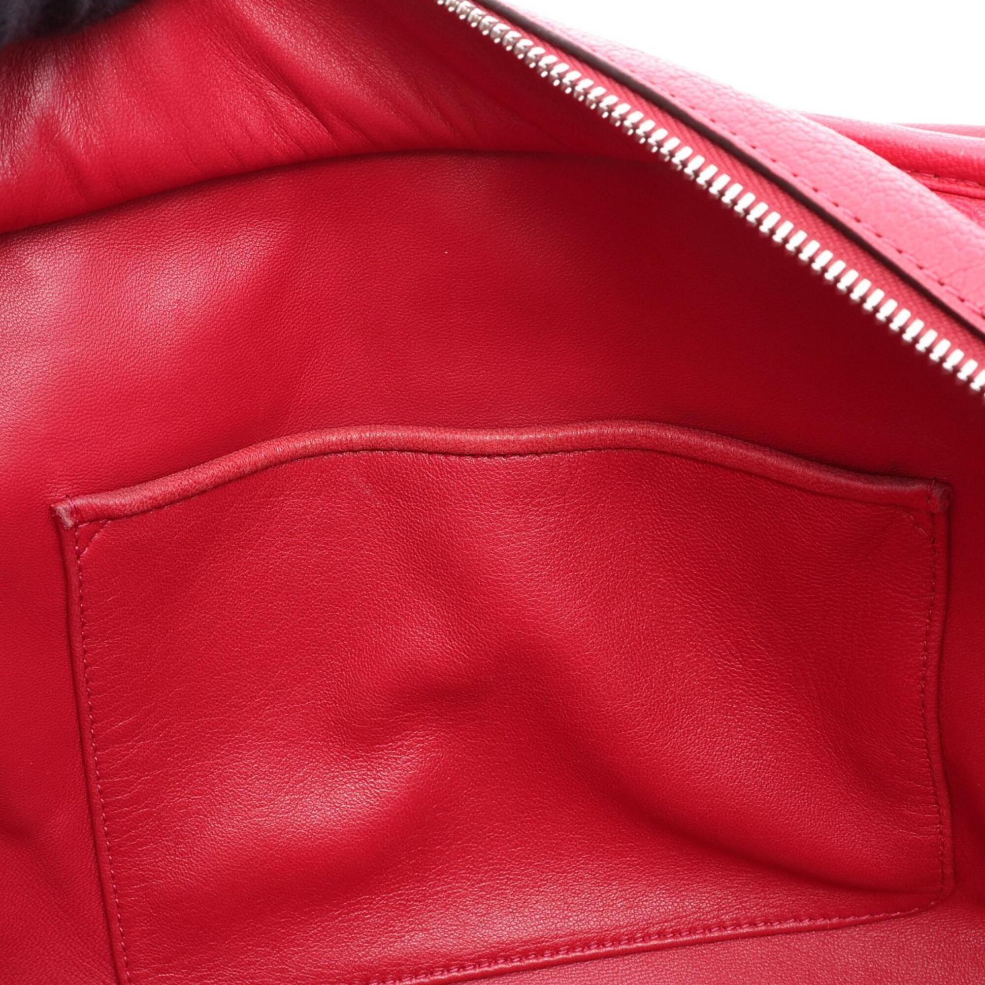 Loewe Red Color Leather Handbag (Pre-Owned)