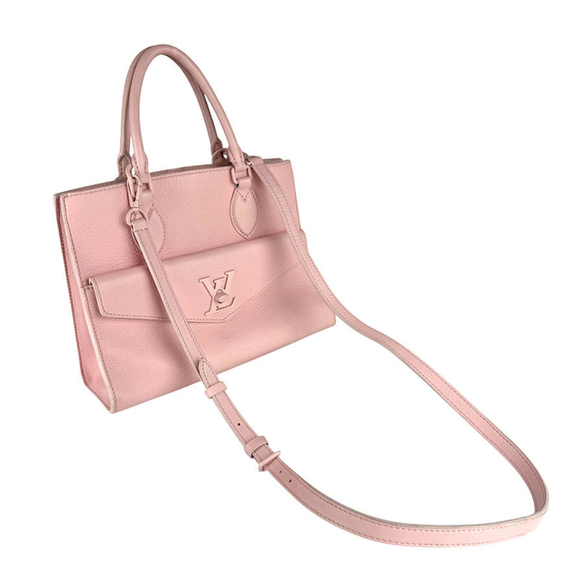 Louis Vuitton Pink Leather Handbag Shoulder Bag (Pre-Owned)