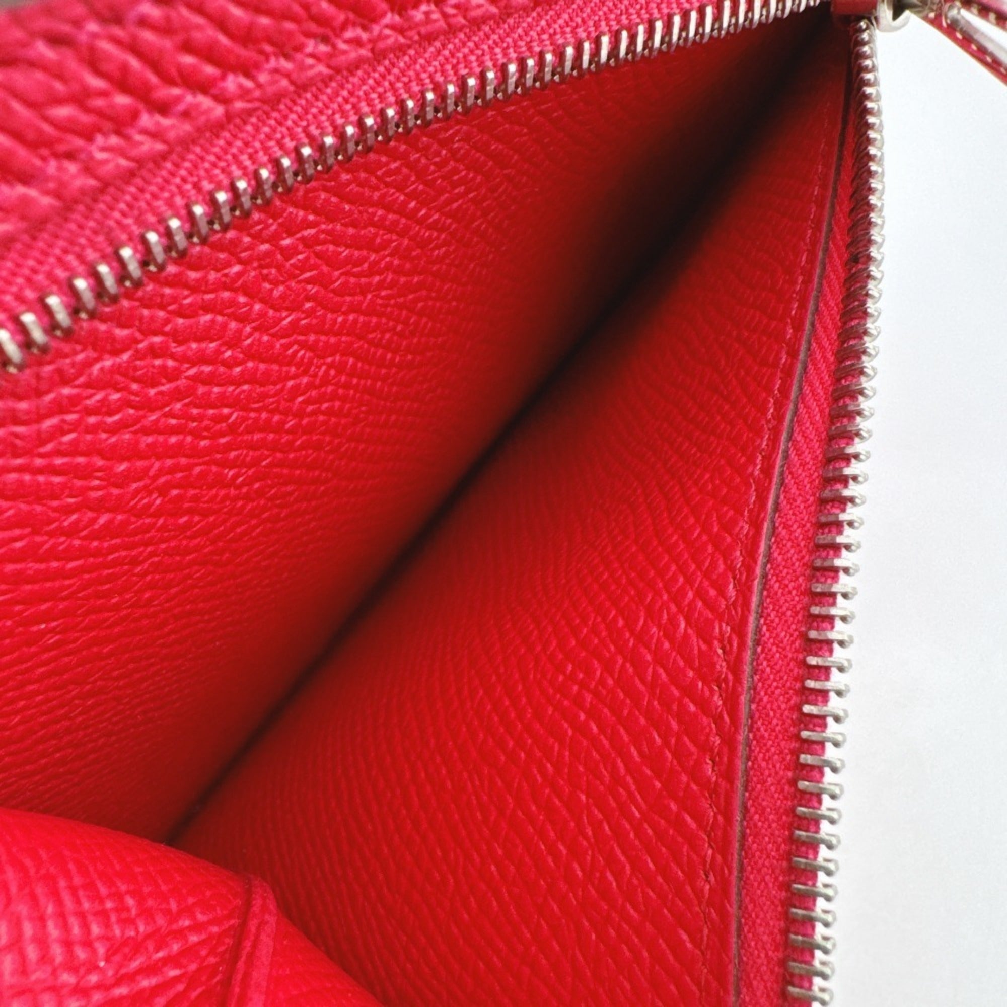 Hermes Pink Epsom Leather Wallet (Tri-Fold) (Pre-Owned)