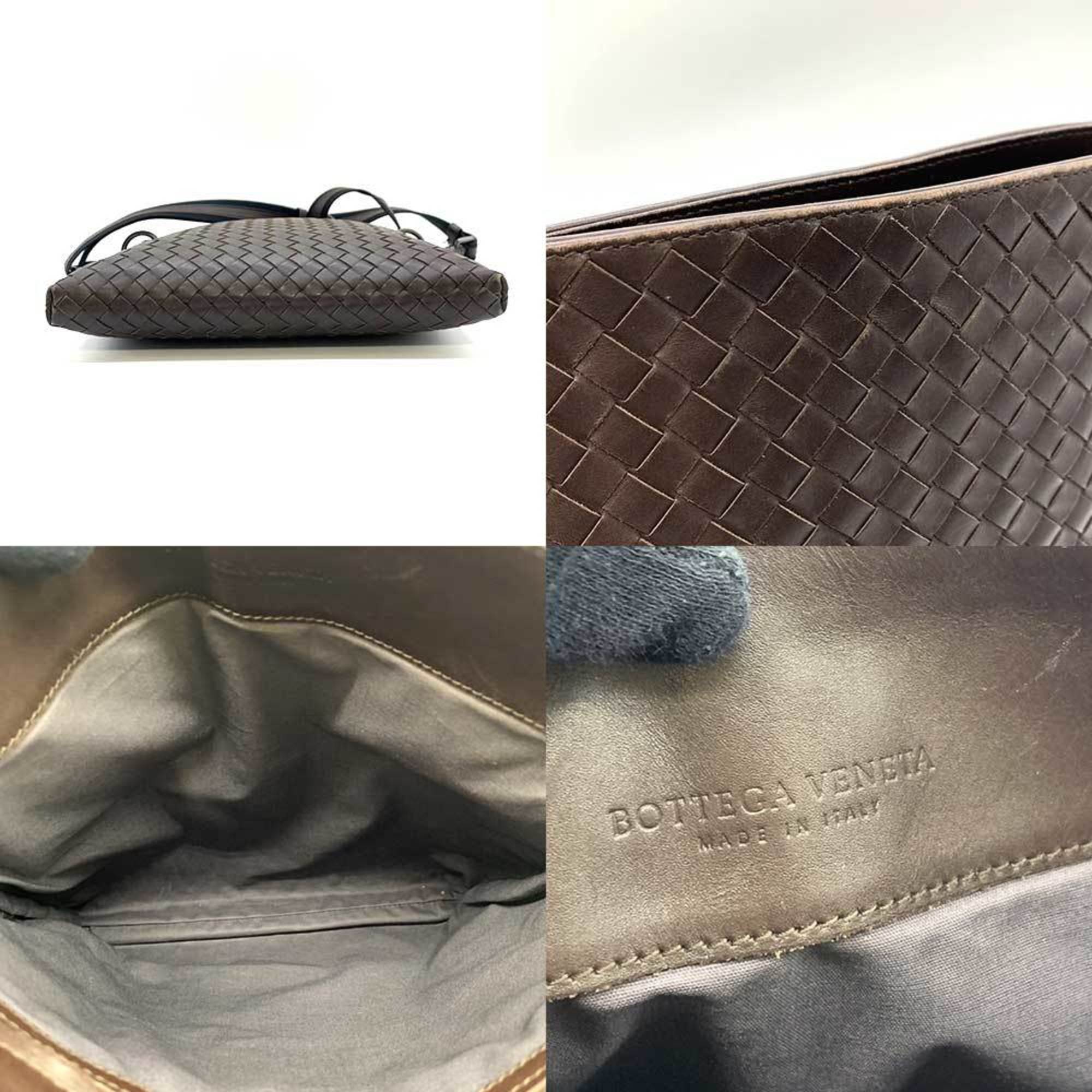 Bottega Veneta Brown Intrecciato Shoulder Bag (Pre-Owned)