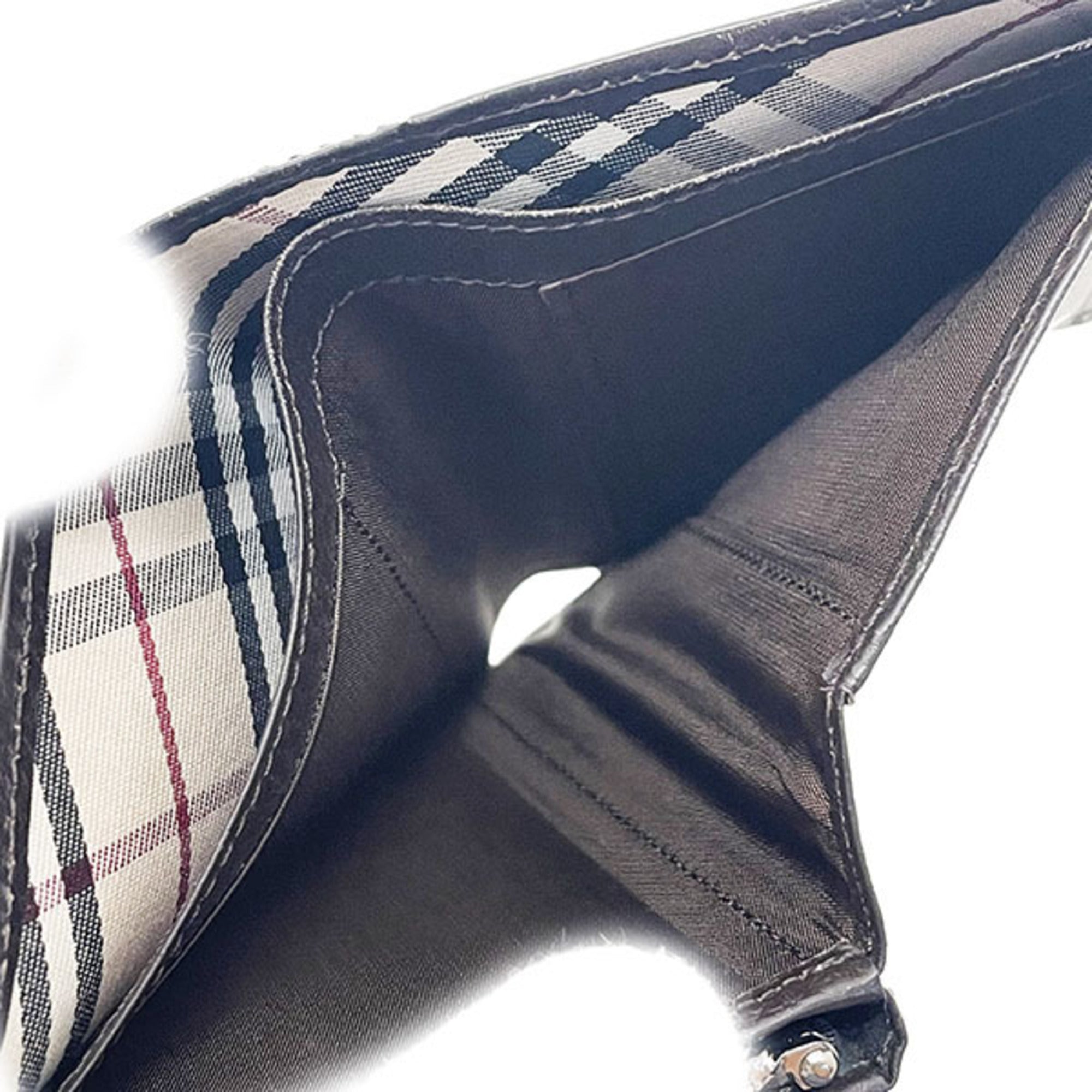 Burberry Dark Brown Leather Wallet (Bi-Fold) (Pre-Owned)