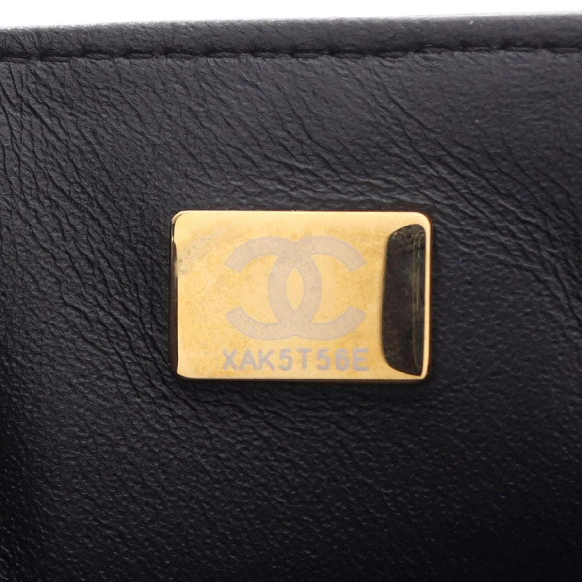 Chanel Black Leather Handbag Shoulder Bag (Pre-Owned)