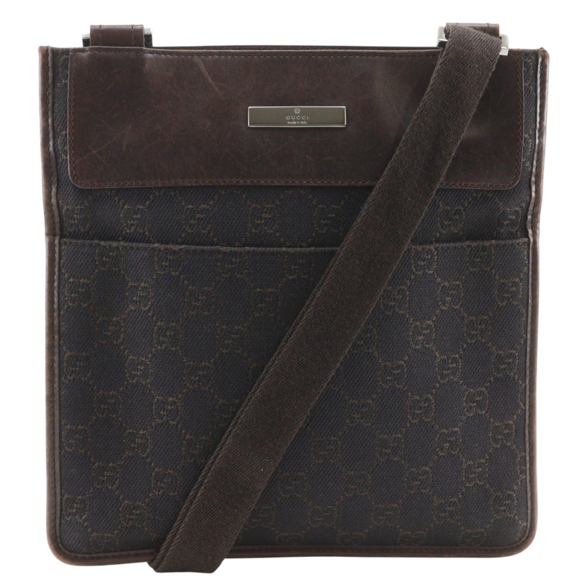 Gucci Brown Gg Canvas Shoulder Bag (Pre-Owned)