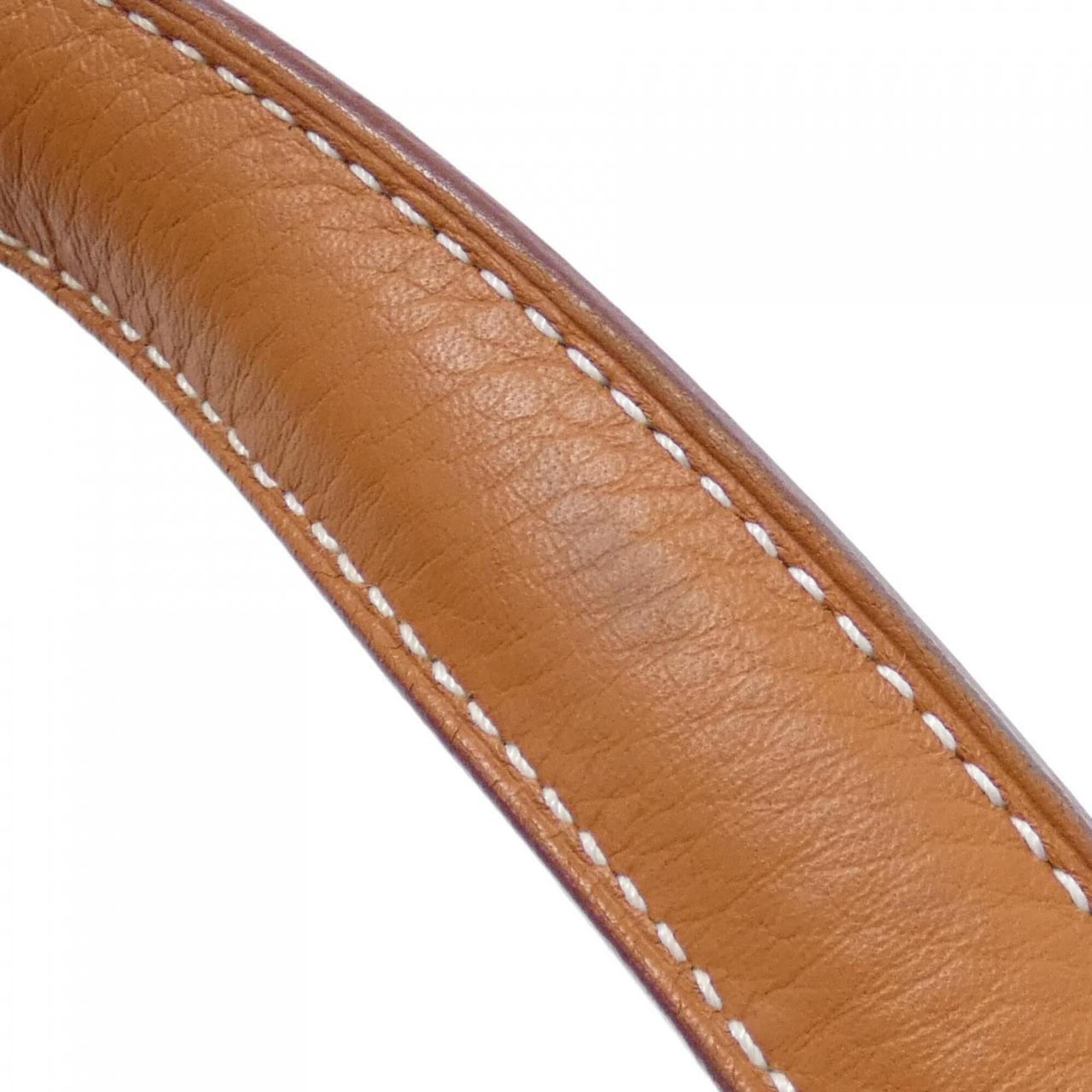 Hermes Brown Taurillon Clemence Leather Boston Bag (Pre-Owned)