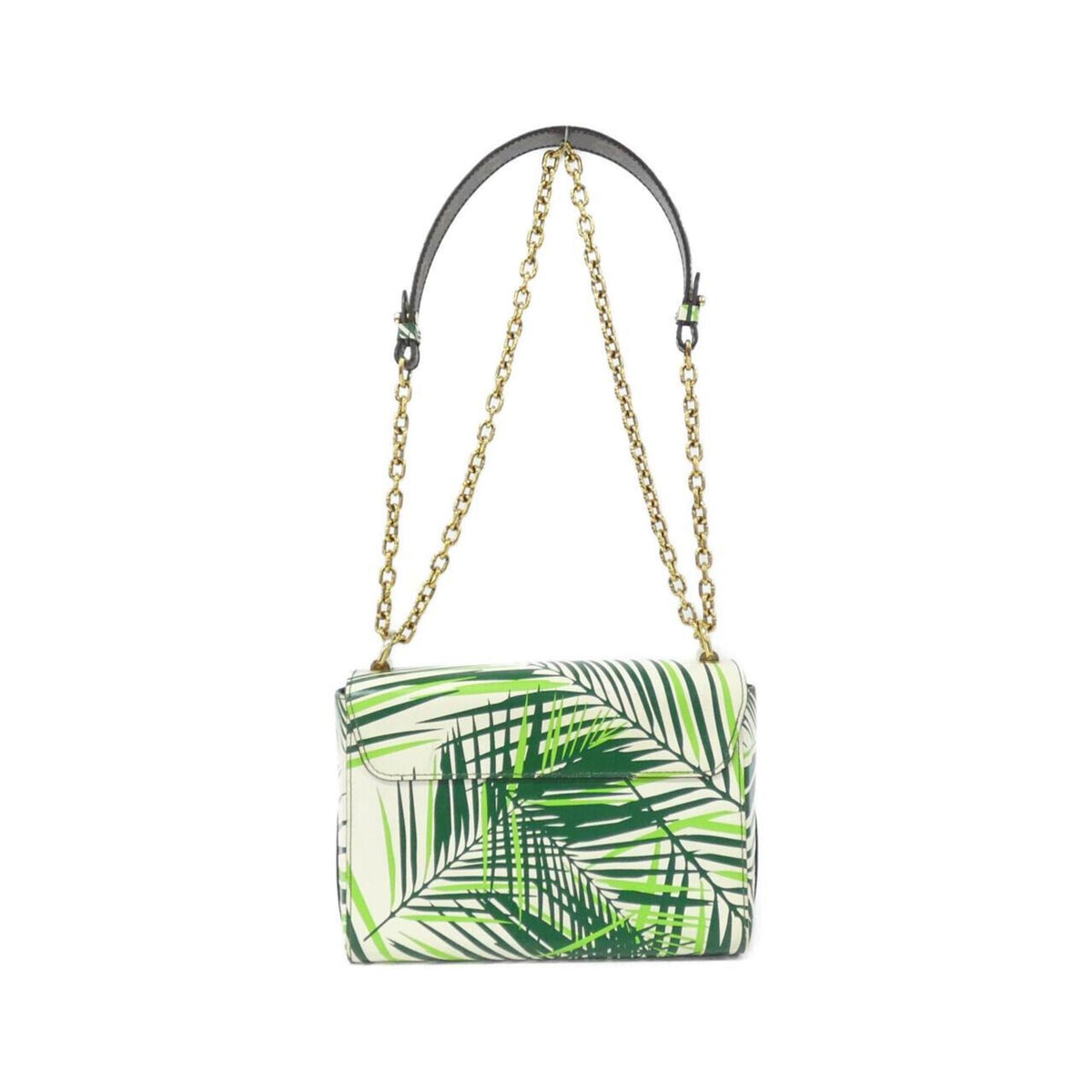 Louis Vuitton Cruise Green Leather Coated Canvas Shoulder Bag (Pre-Owned)