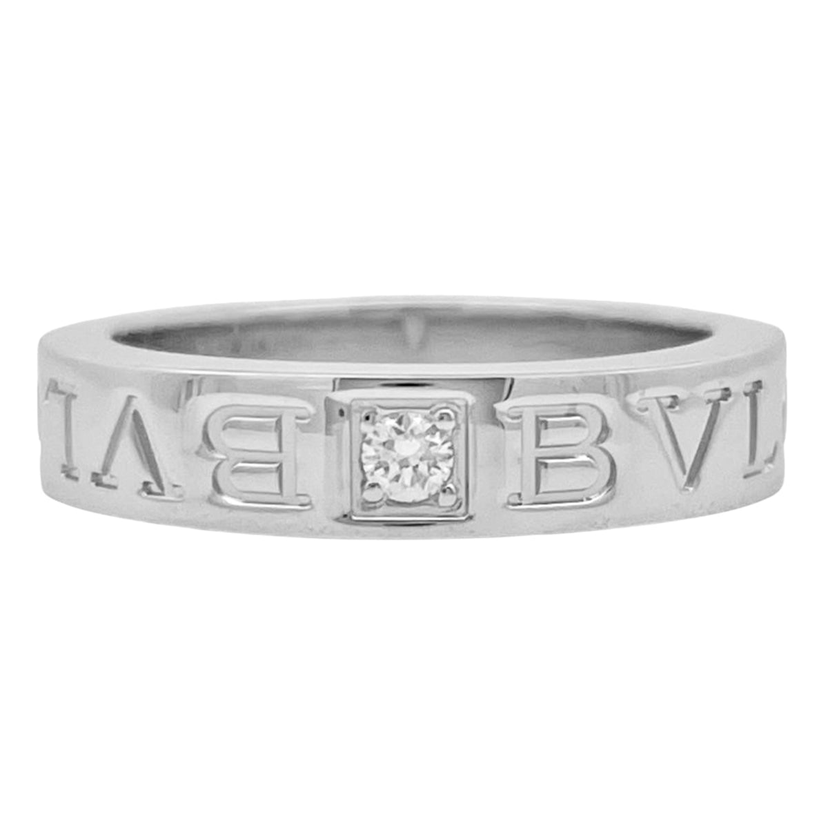 Bvlgari White Gold (18K) Band Ring (Pre-Owned)