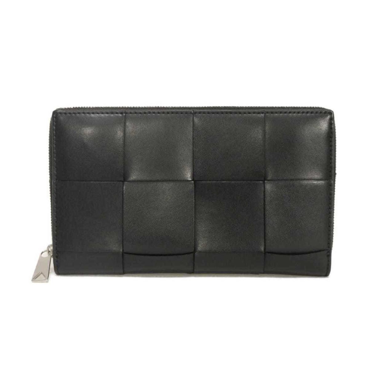 Bottega Veneta Black Intrecciato Long Wallet (Bi-Fold) (Pre-Owned)
