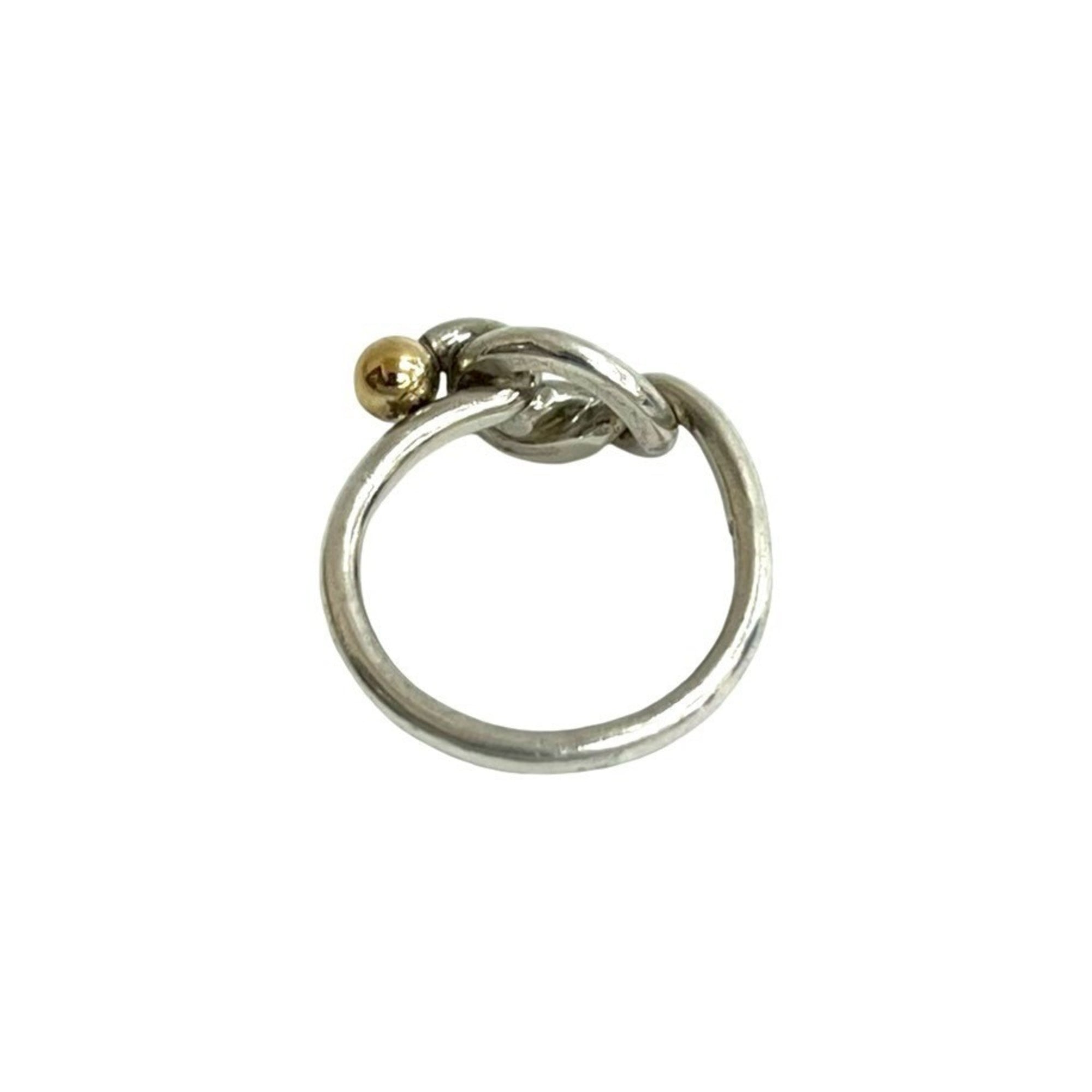 Tiffany Gold Silver Gold (18K) Silver 925 Band Ring (Pre-Owned)