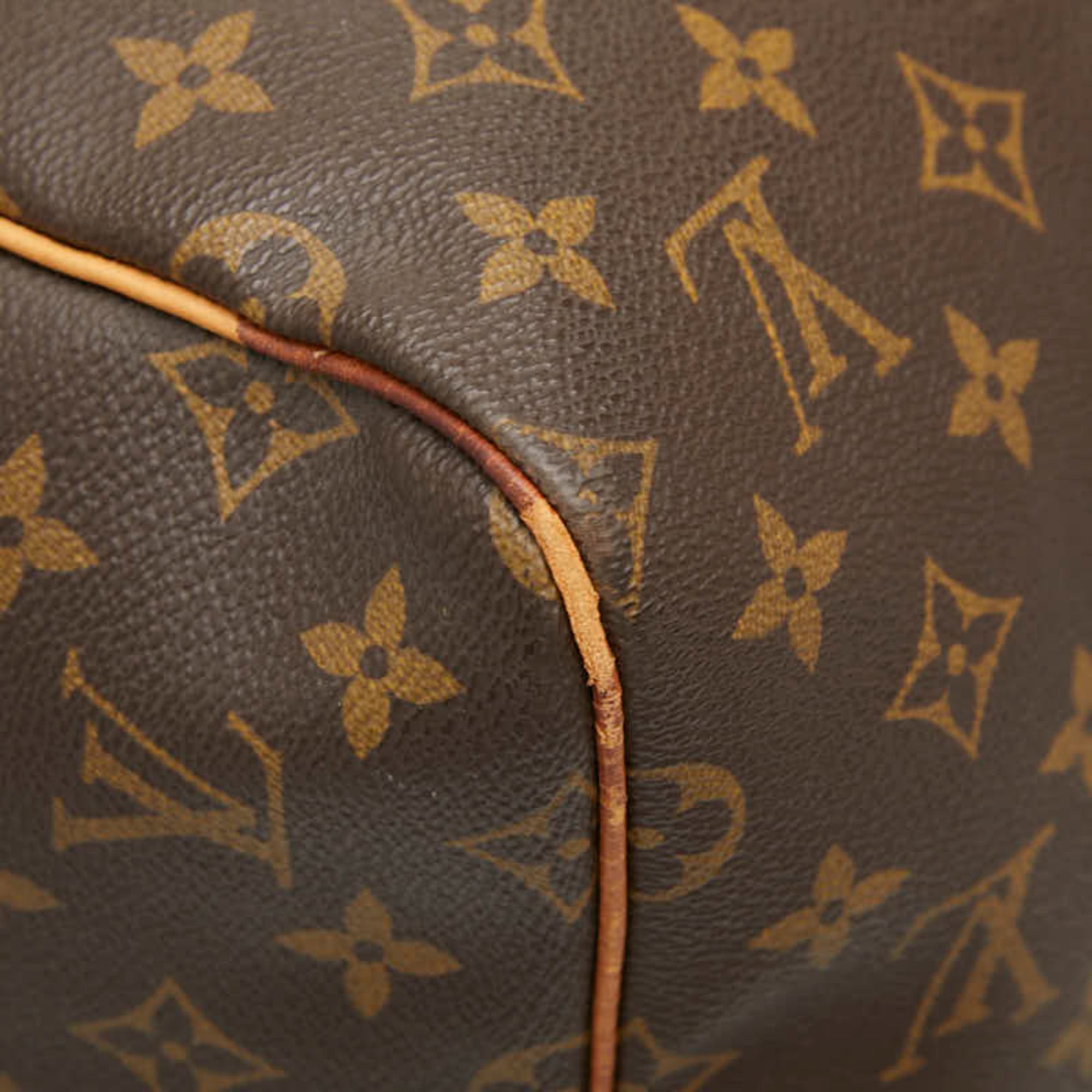 Louis Vuitton Brown Pvc Leather Boston Bag Shoulder Bag (Pre-Owned)