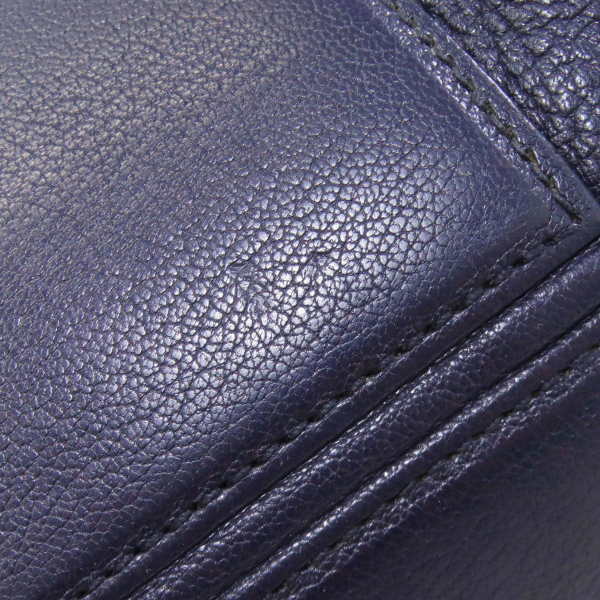 Miu Miu Blue Leather Tote Bag (Pre-Owned)