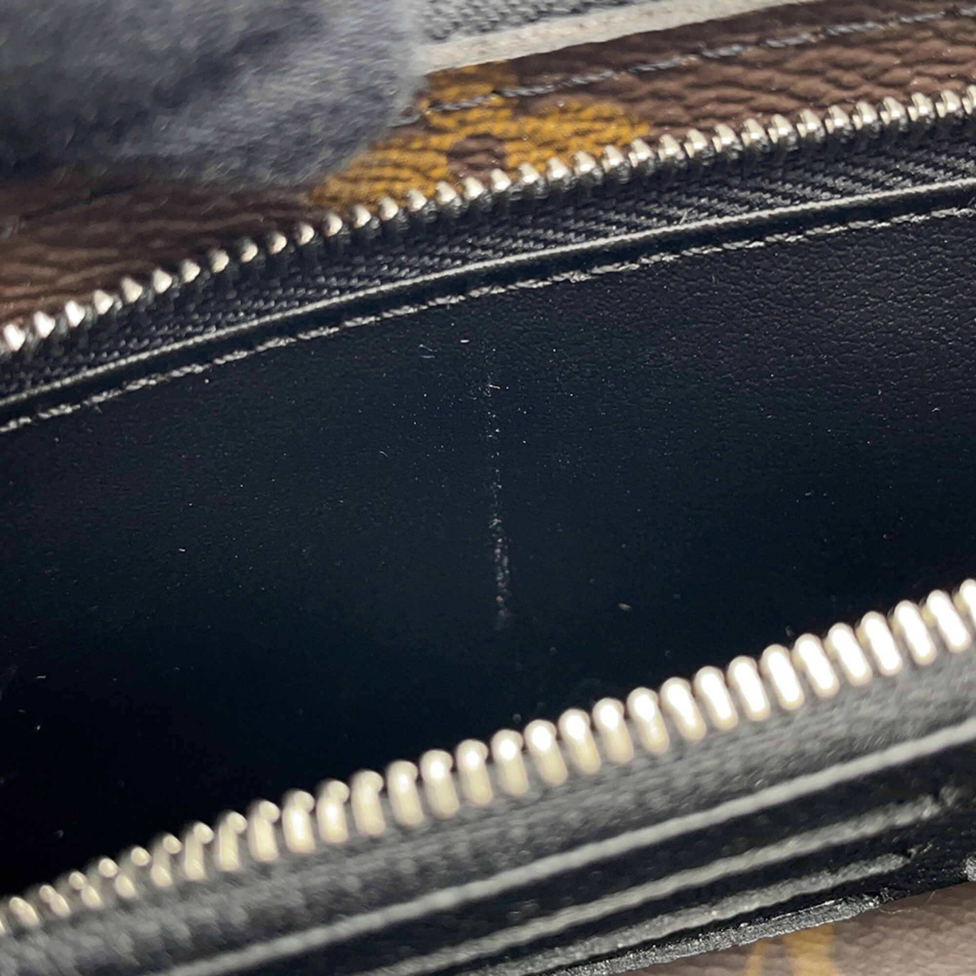 Louis Vuitton Black Monogram Macassar Noir Monogram Long Wallet (Bi-Fold) (Pre-Owned)