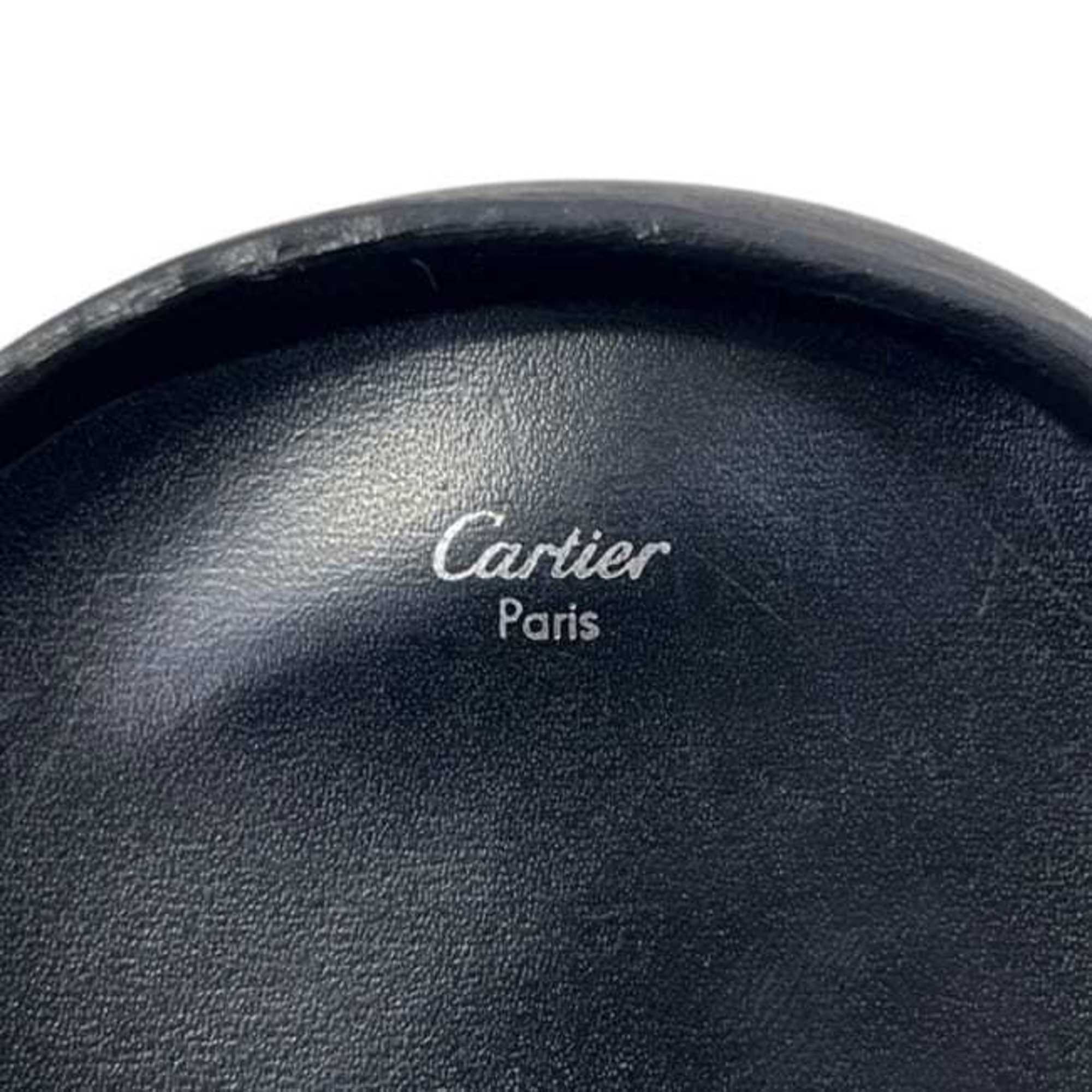 Cartier Black Leather Coin Purse/Coin Case (Pre-Owned)