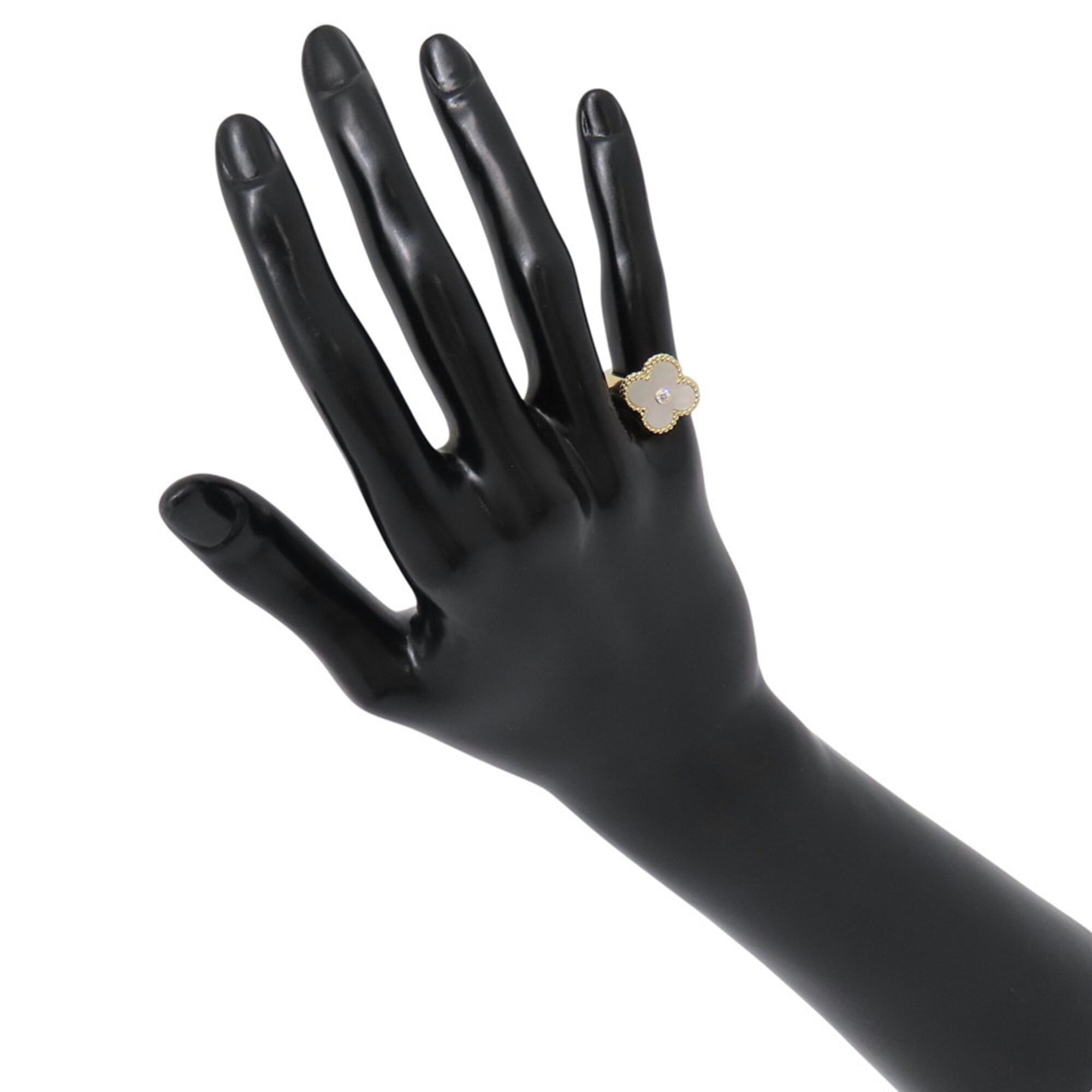 Van Cleef & Arpels Alhambra Yellow Gold (18K) Band Ring (Pre-Owned)