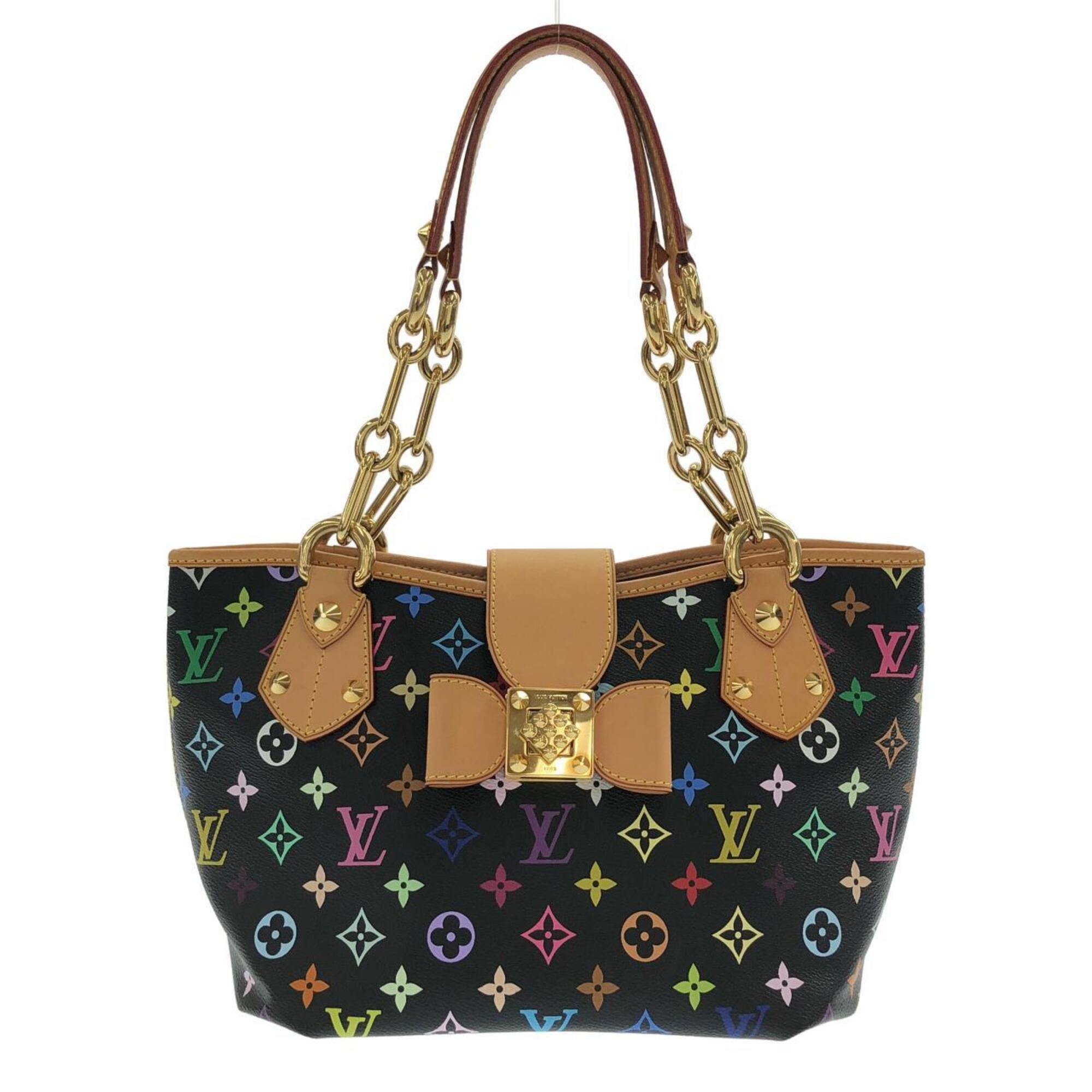 Louis Vuitton Black Multi-Color Coated Canvas Handbag (Pre-Owned)