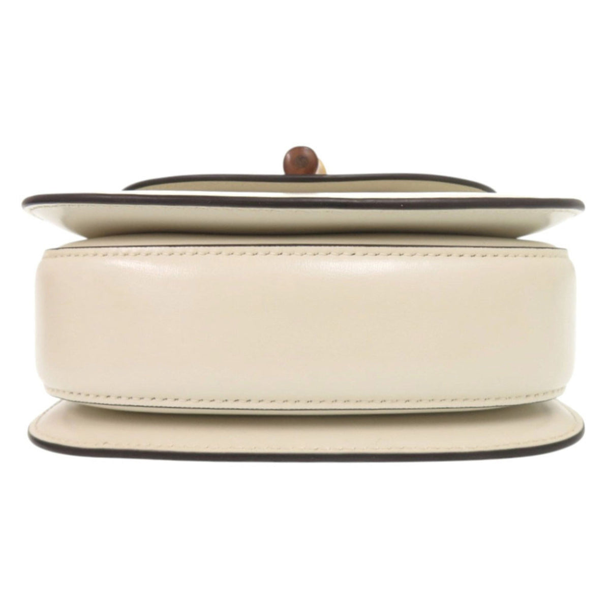 Gucci Ivory Leather Handbag Shoulder Bag (Pre-Owned)