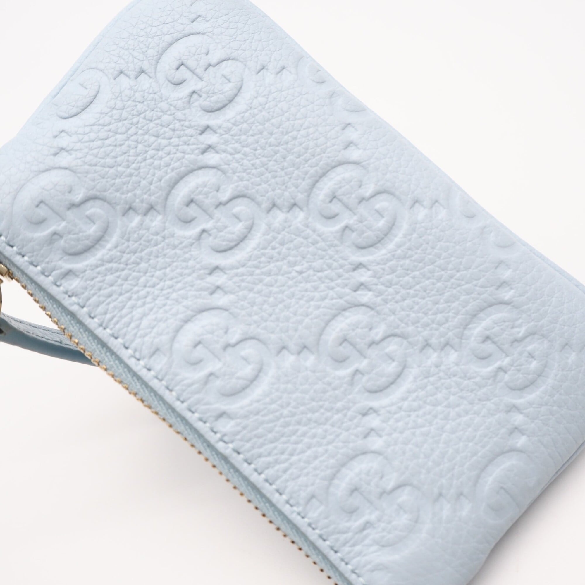 Gucci Blue Leather Coin Purse/Coin Case (Pre-Owned)