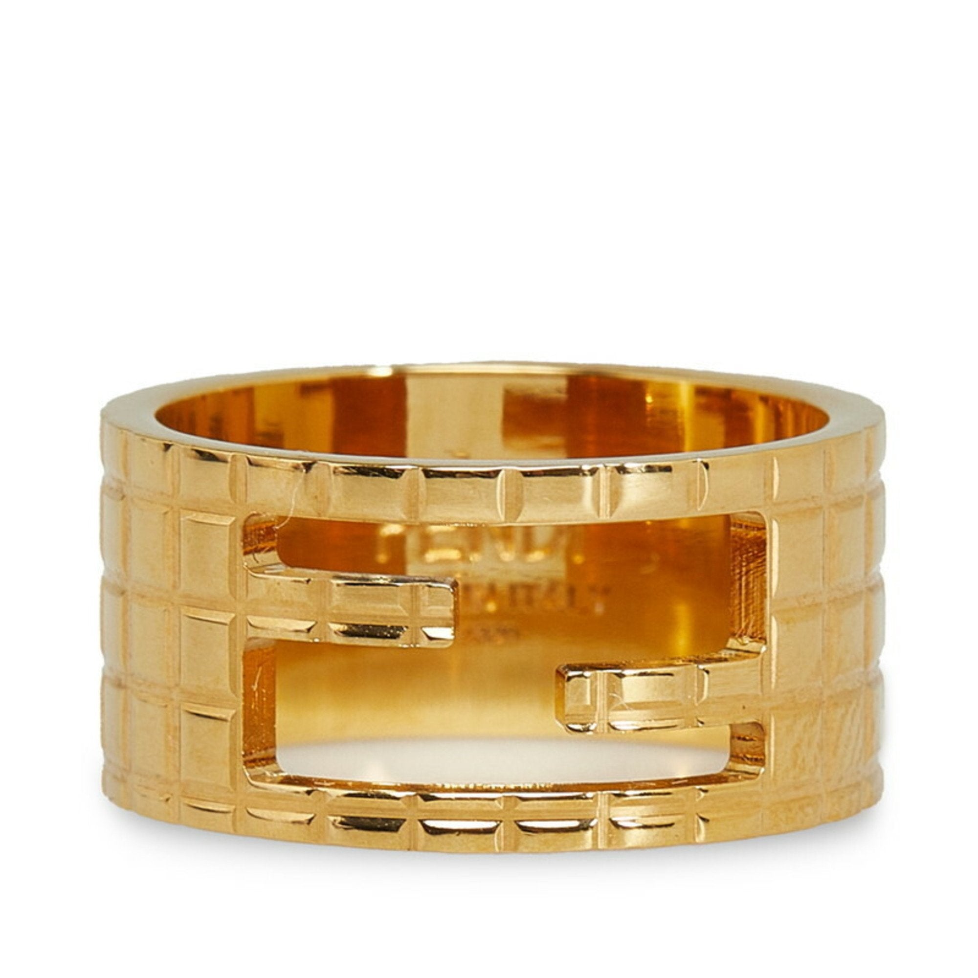 Fendi Gold Band Ring (Pre-Owned)