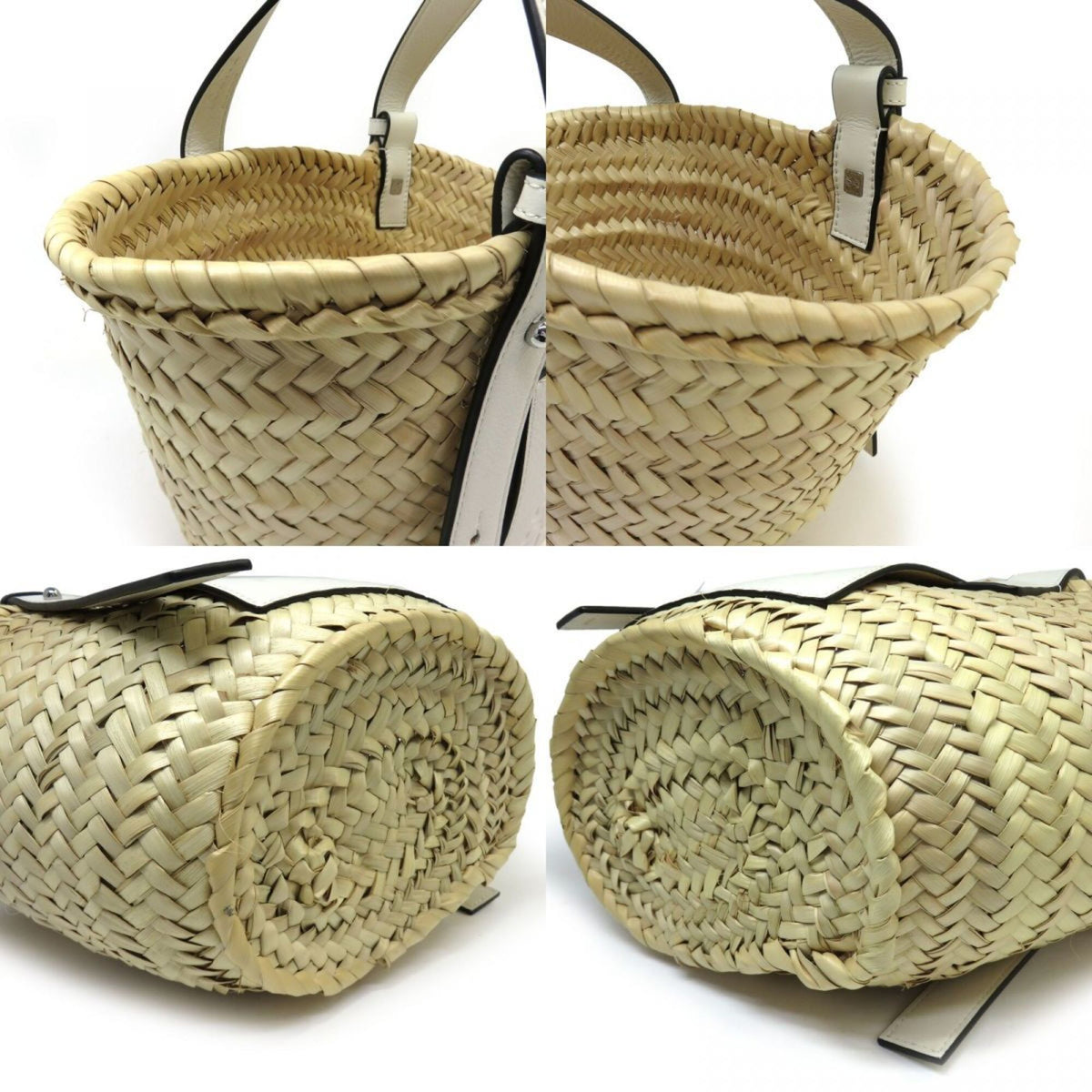 Loewe White Basket Tote Bag (Pre-Owned)