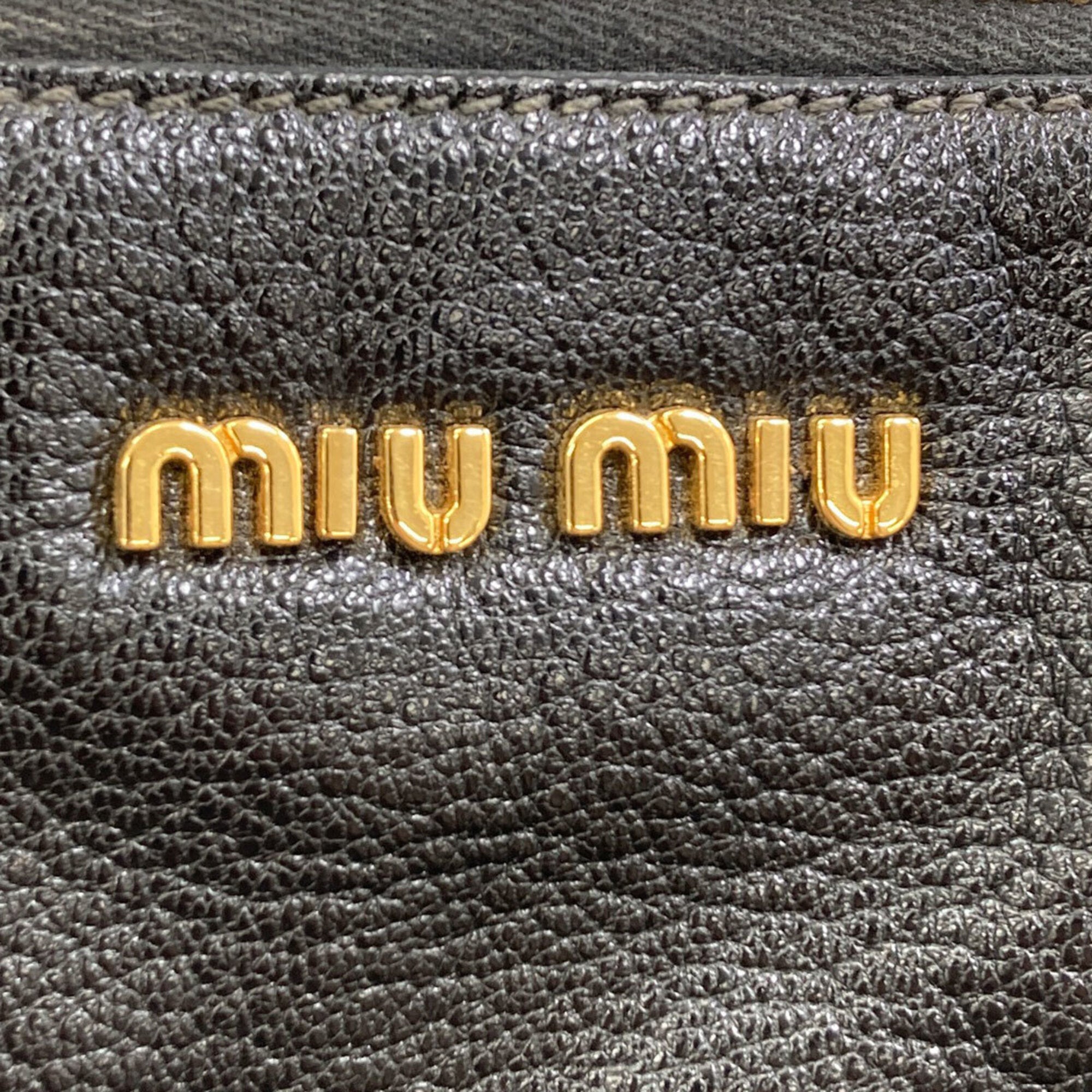 Miu Miu Black Leather Handbag (Pre-Owned)