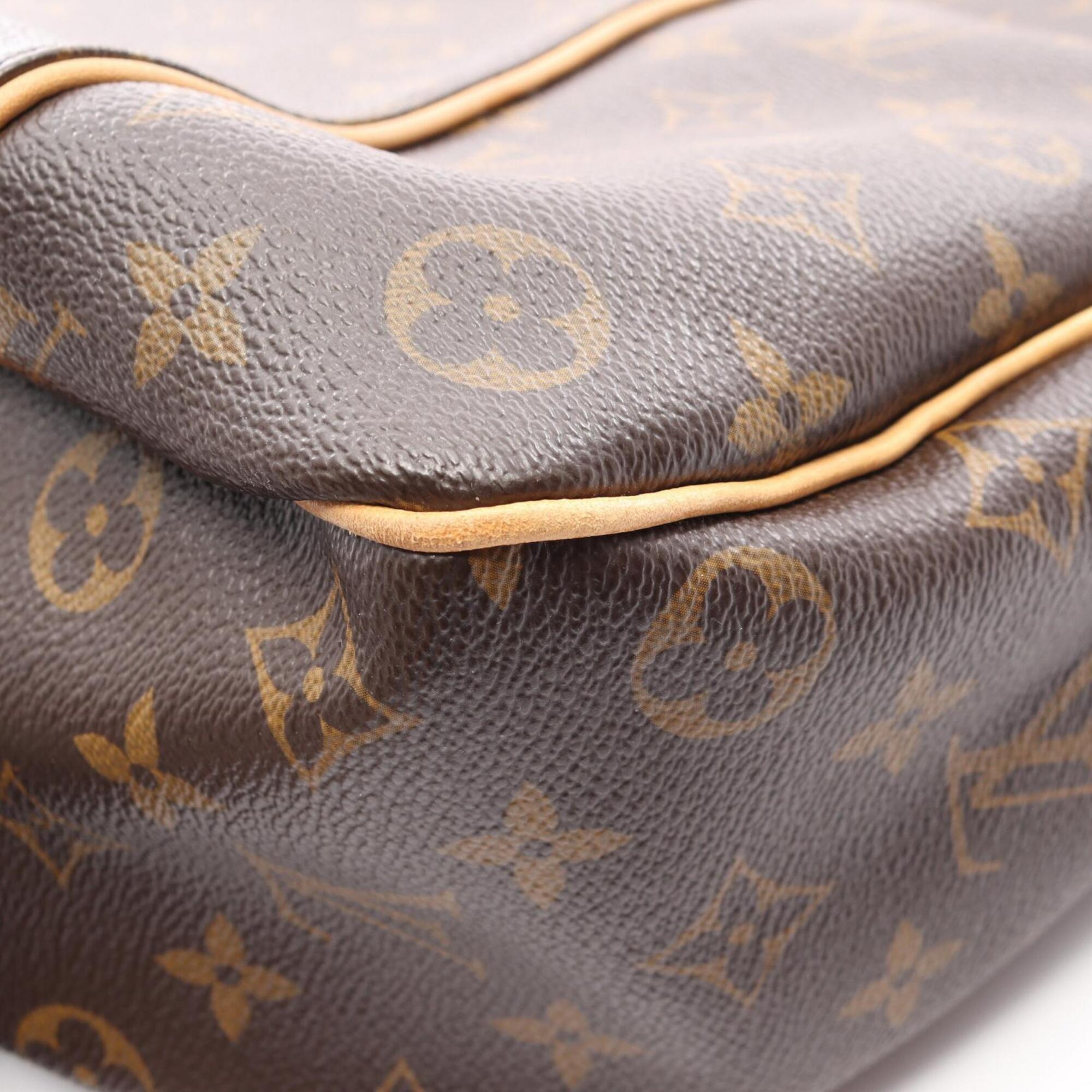 Louis Vuitton Brown Coated Canvas Pvc Monogram Leather Handbag Shoulder Bag (Pre-Owned)