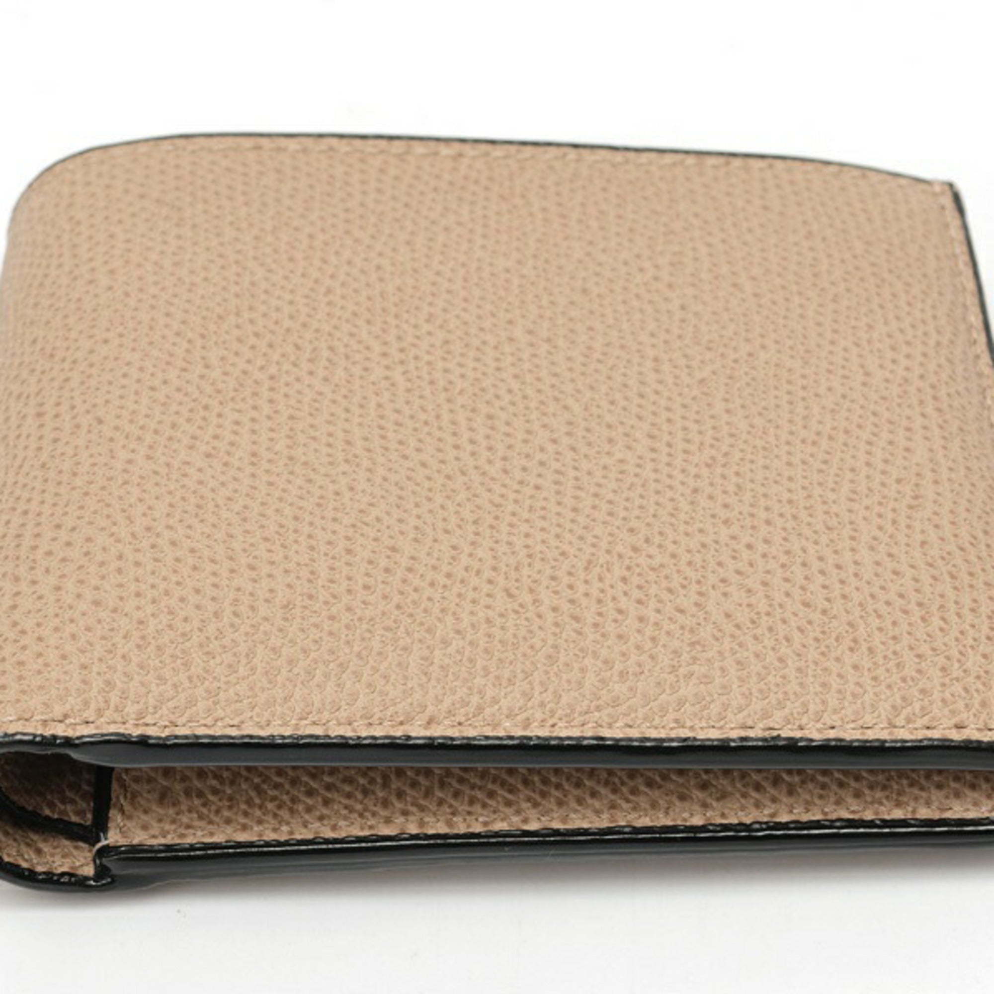 Valextra Grayish Leather Wallet (Bi-Fold) (Pre-Owned)
