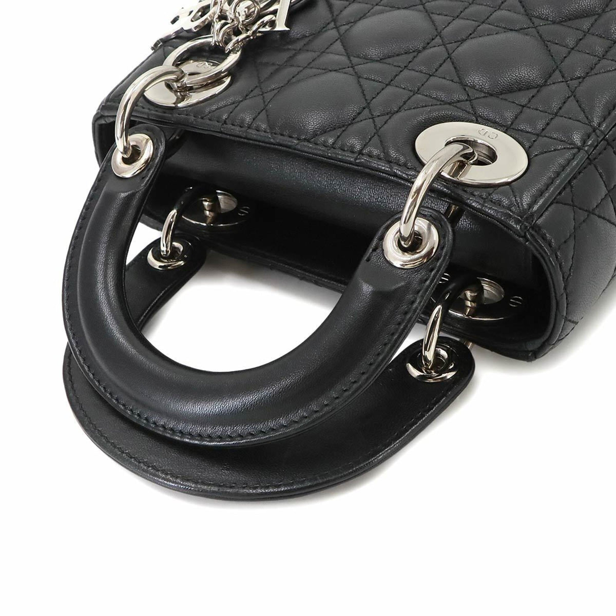 Christian Dior Black Leather Handbag (Pre-Owned)