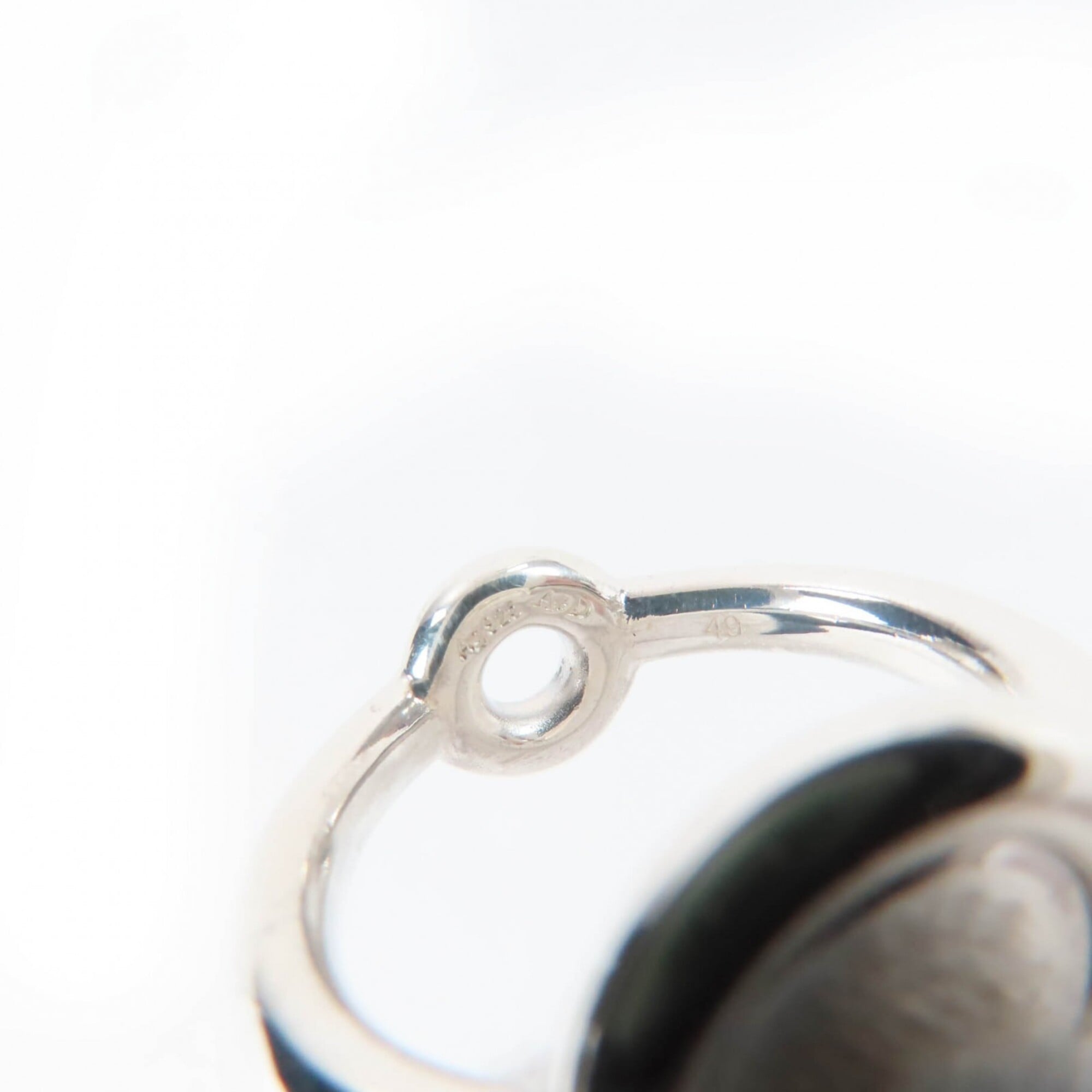 Hermes Silver 925 Band Ring (Pre-Owned)