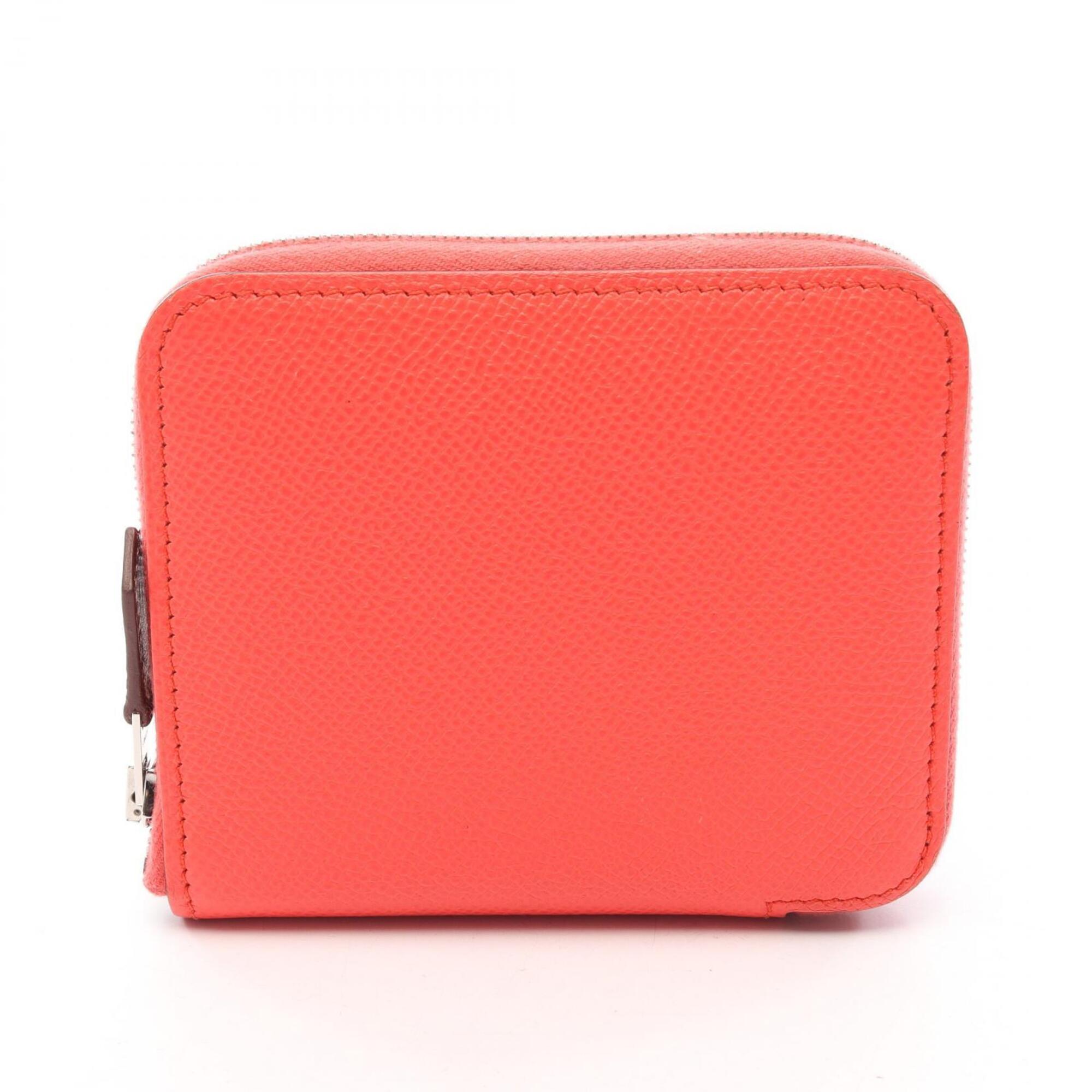 Hermes Red Color Epsom Leather Coin Purse/Coin Case (Pre-Owned)