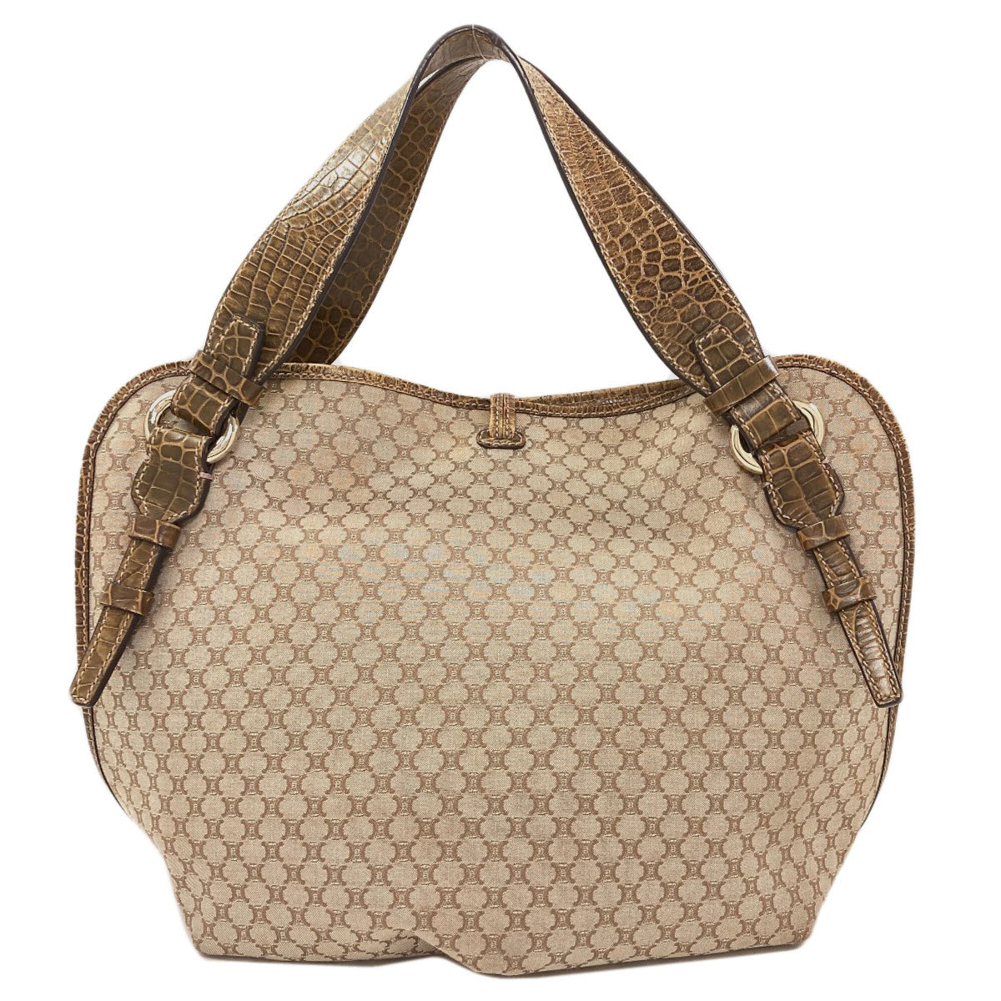 Celine Beige Canvas Tote Bag (Pre-Owned)